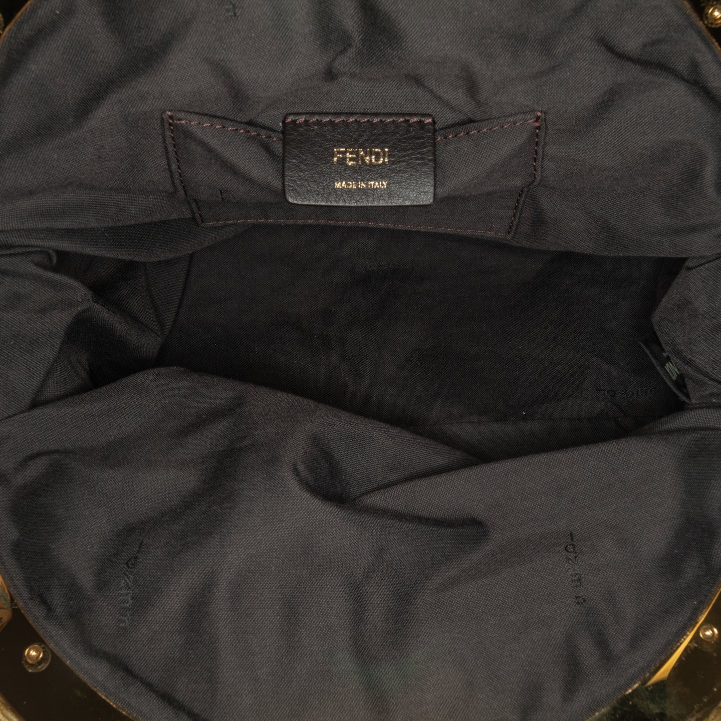 Fendi zucca Shell Clutch