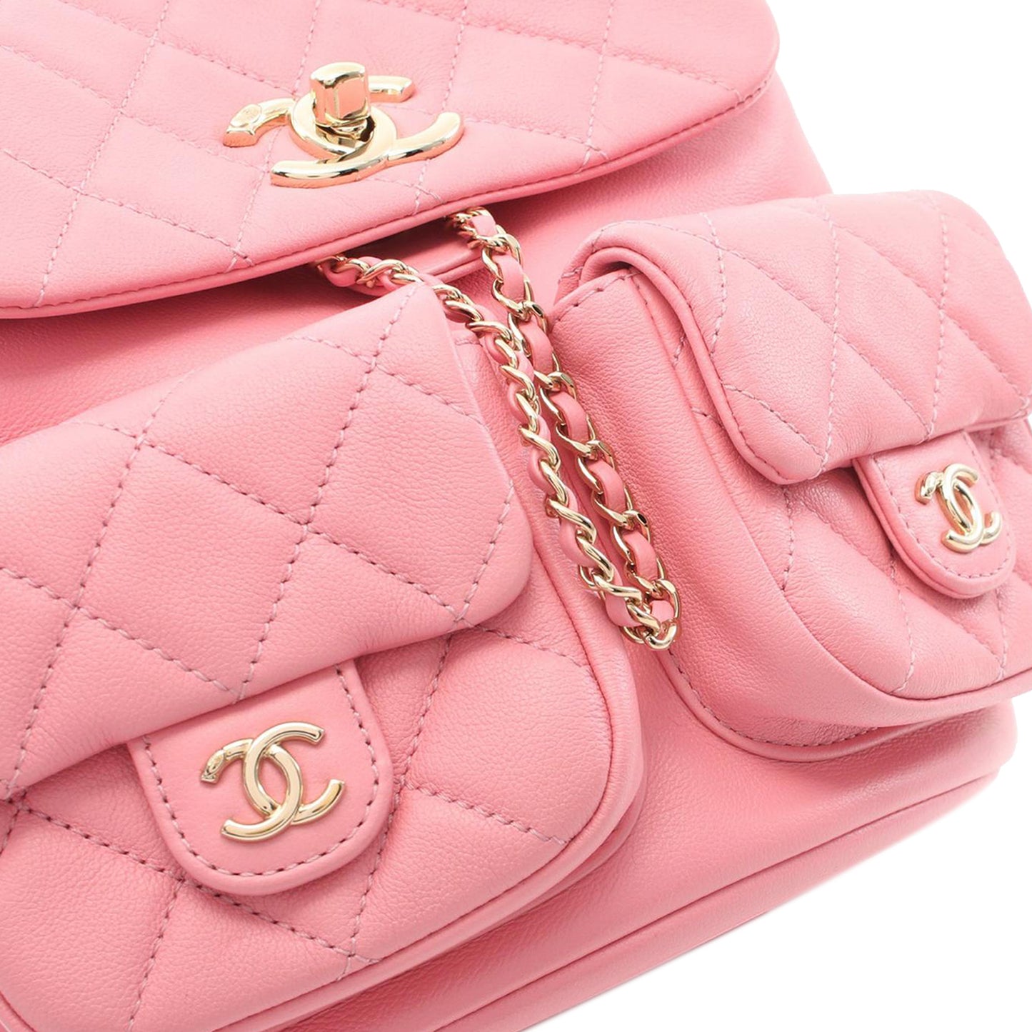 Chanel Duma Pockets Drawstring Backpack