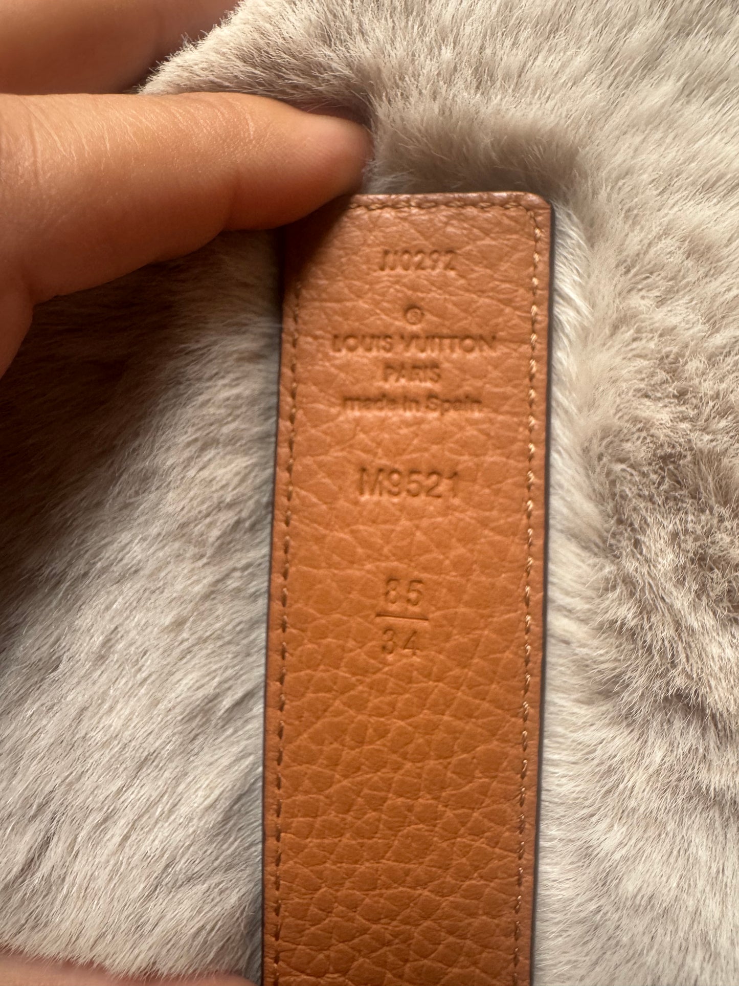 Louis Vuitton Cintura LV Initiales reversibile