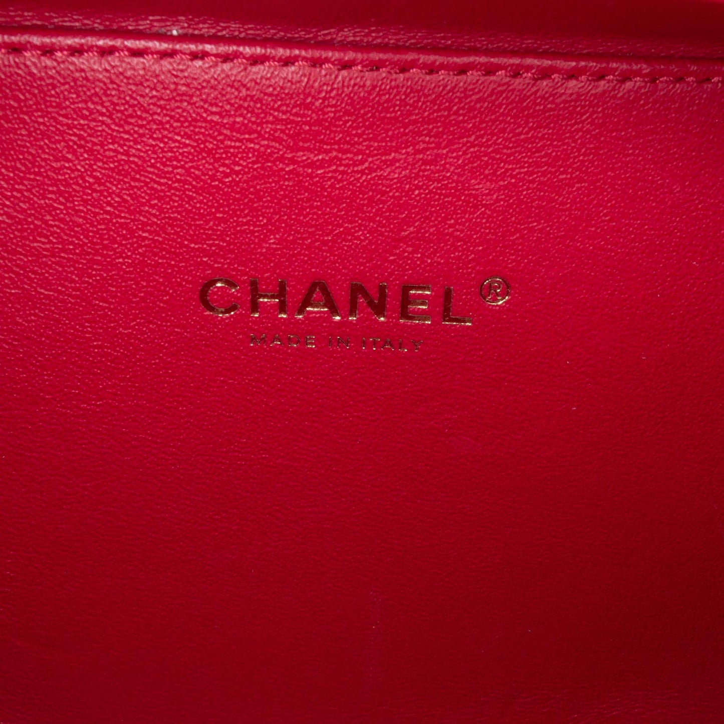 Chanel Caviar Filigree Vanity Case