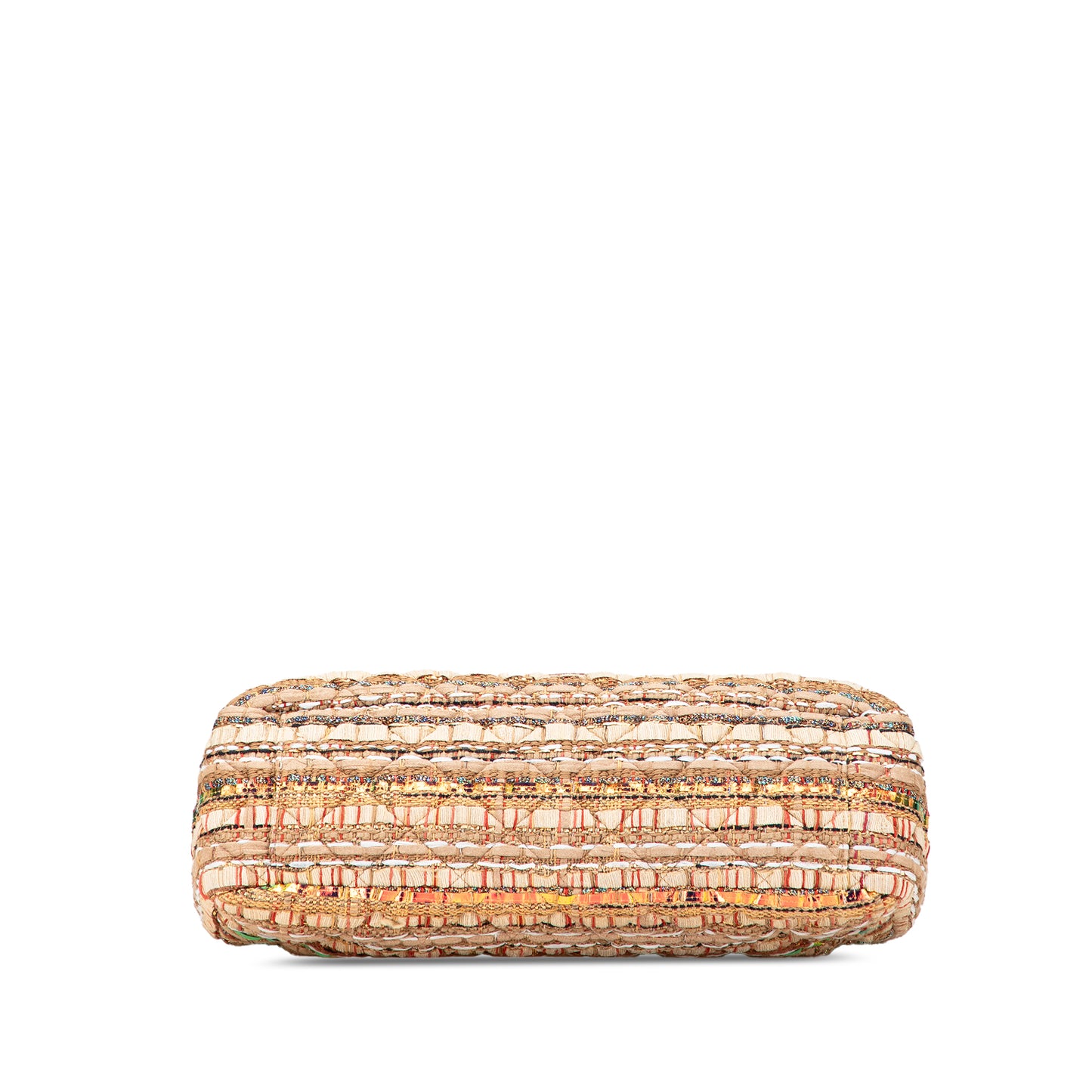 Chanel Classic Iridescent Ribbon and Tweed Single Flap