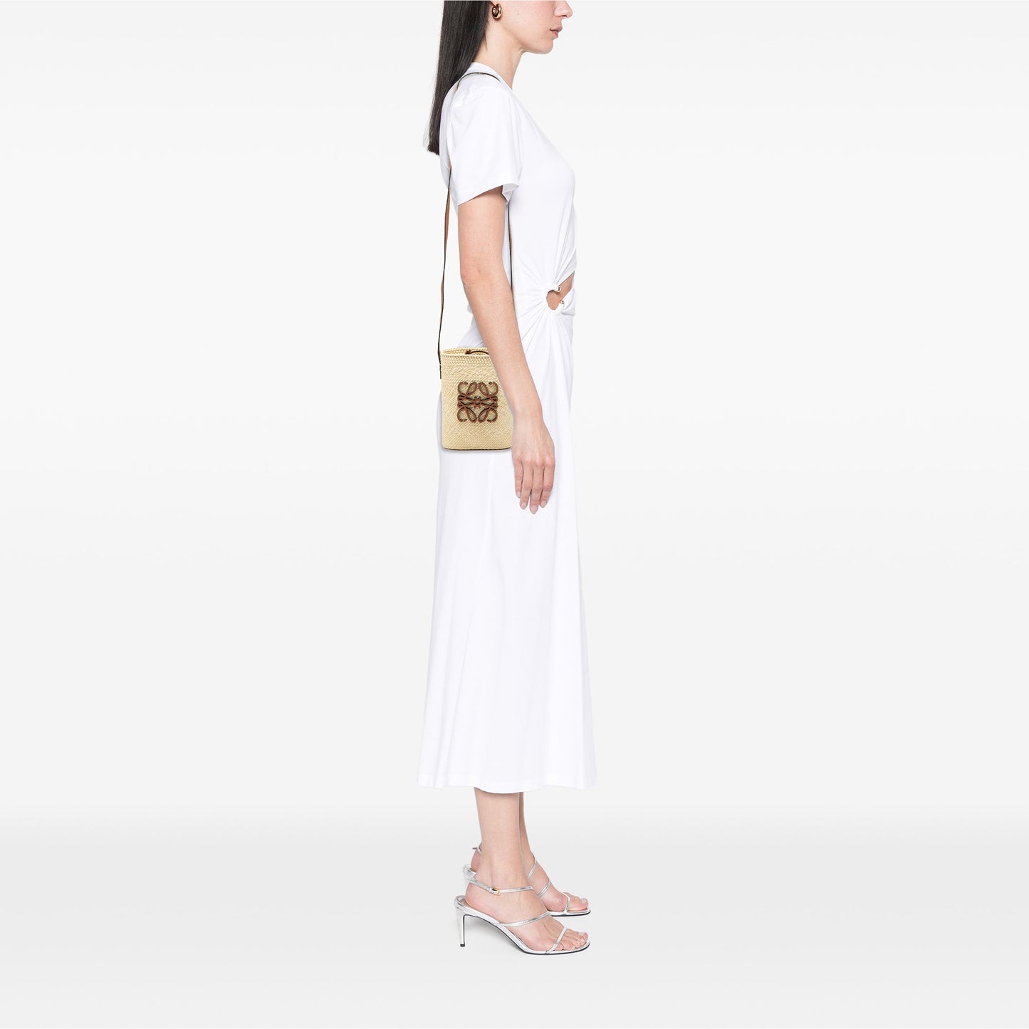 Borsa Loewe Paulas Ibiza Anagram Square Pocket Bucket Bag