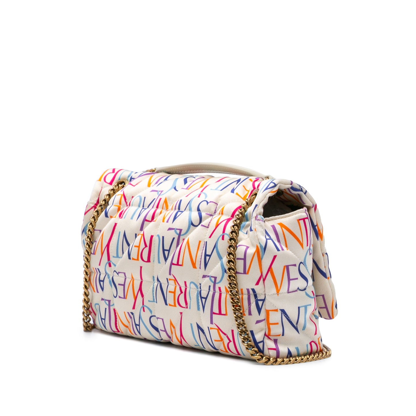 Saint Laurent Carre Rive Gauche Print Patchwork Jamie Shoulder Bag