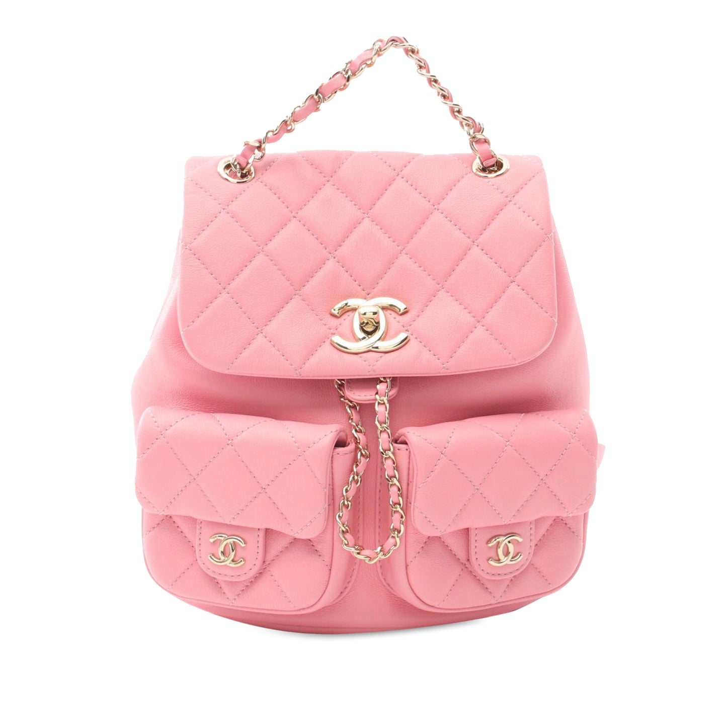 Chanel Duma Pockets Drawstring Backpack