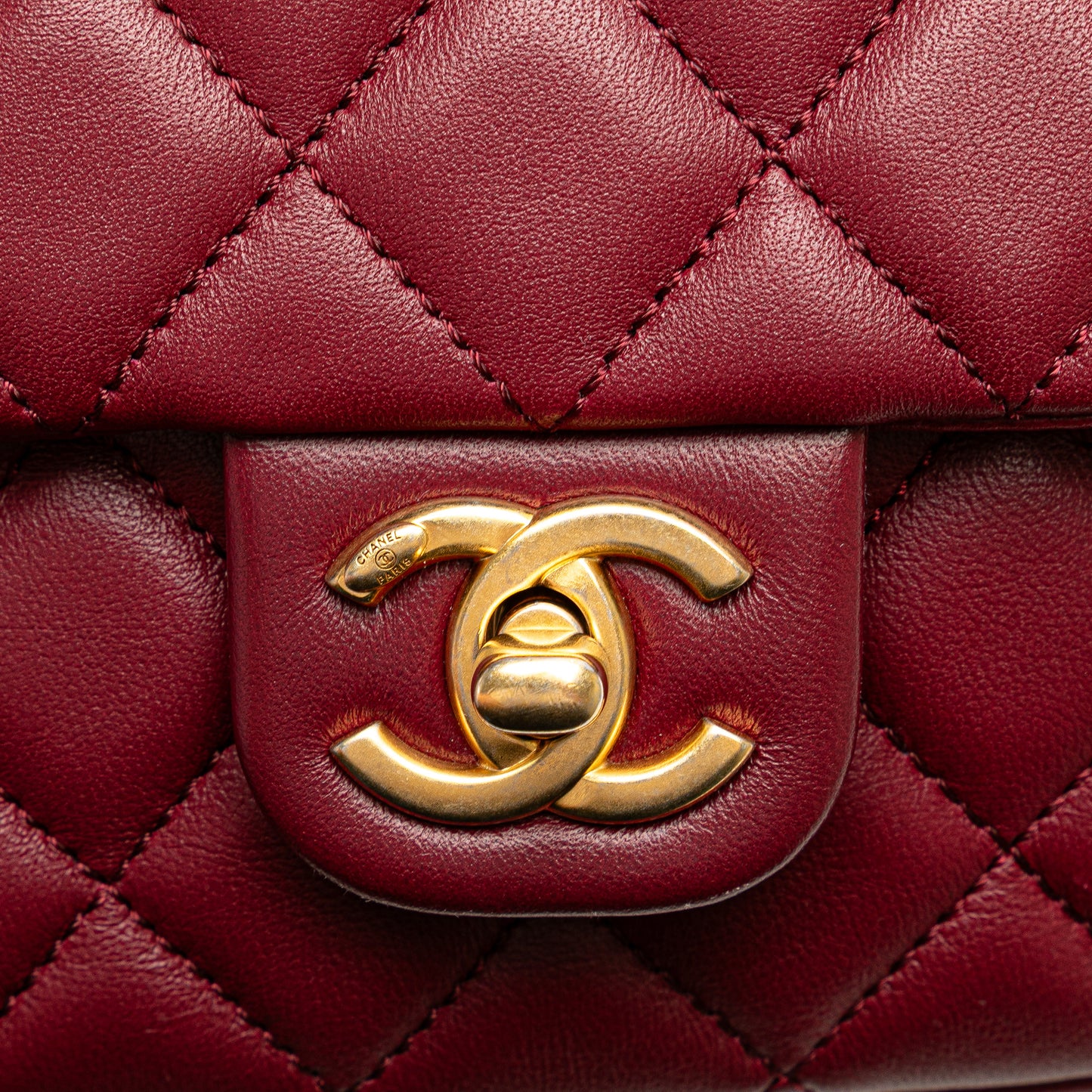 Chanel Mini Square Coco Heart Chain Flap