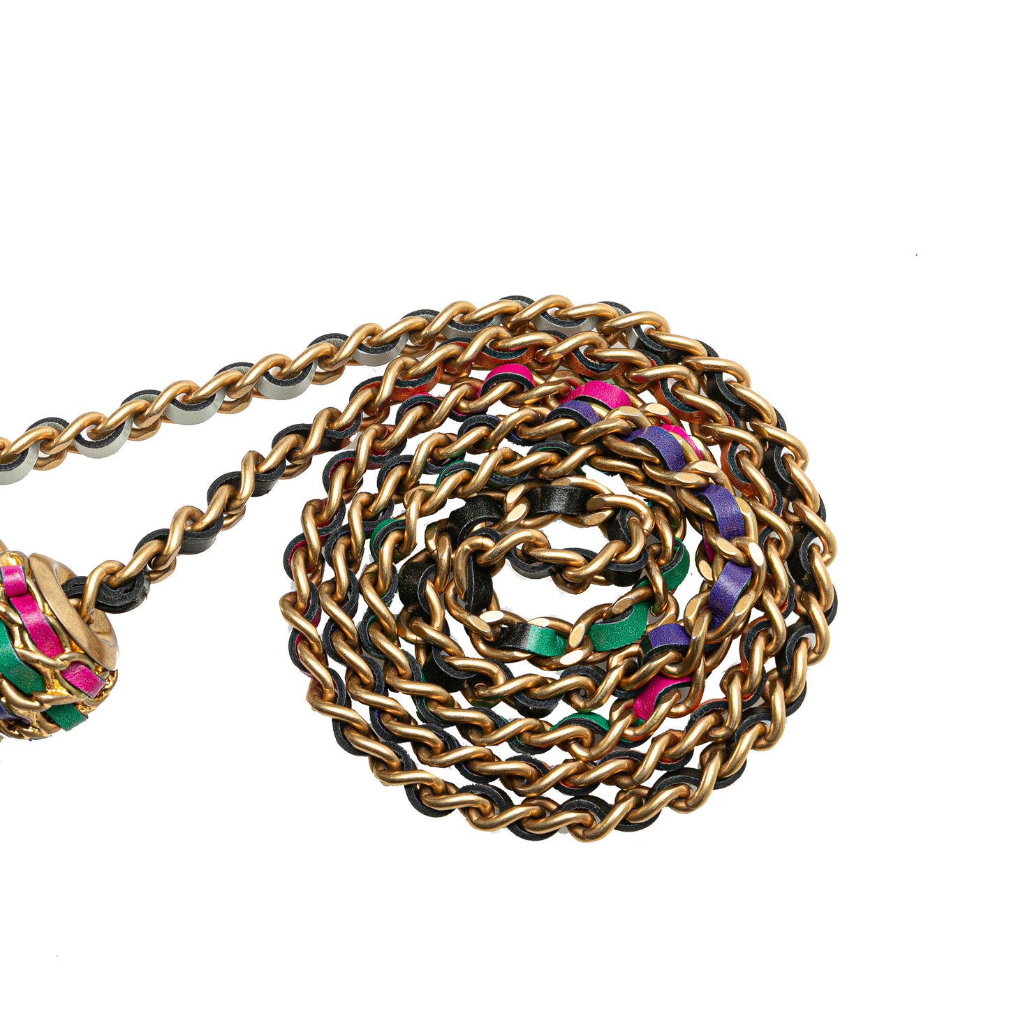 Chanel Multicolor Tweed CC Pearl Crush Vanity Case with Chain