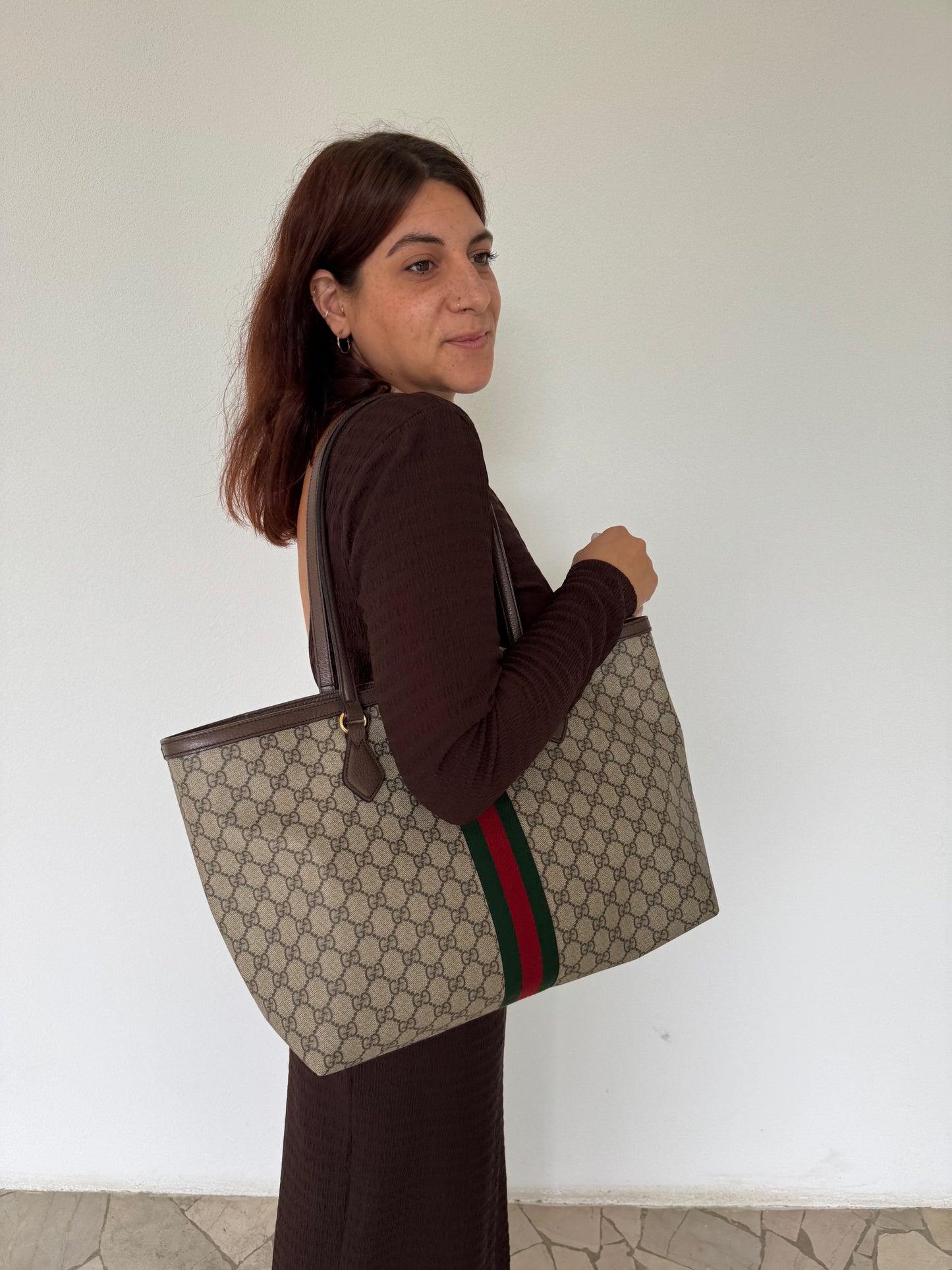 Gucci GG Supreme Ophidia Tote Bag