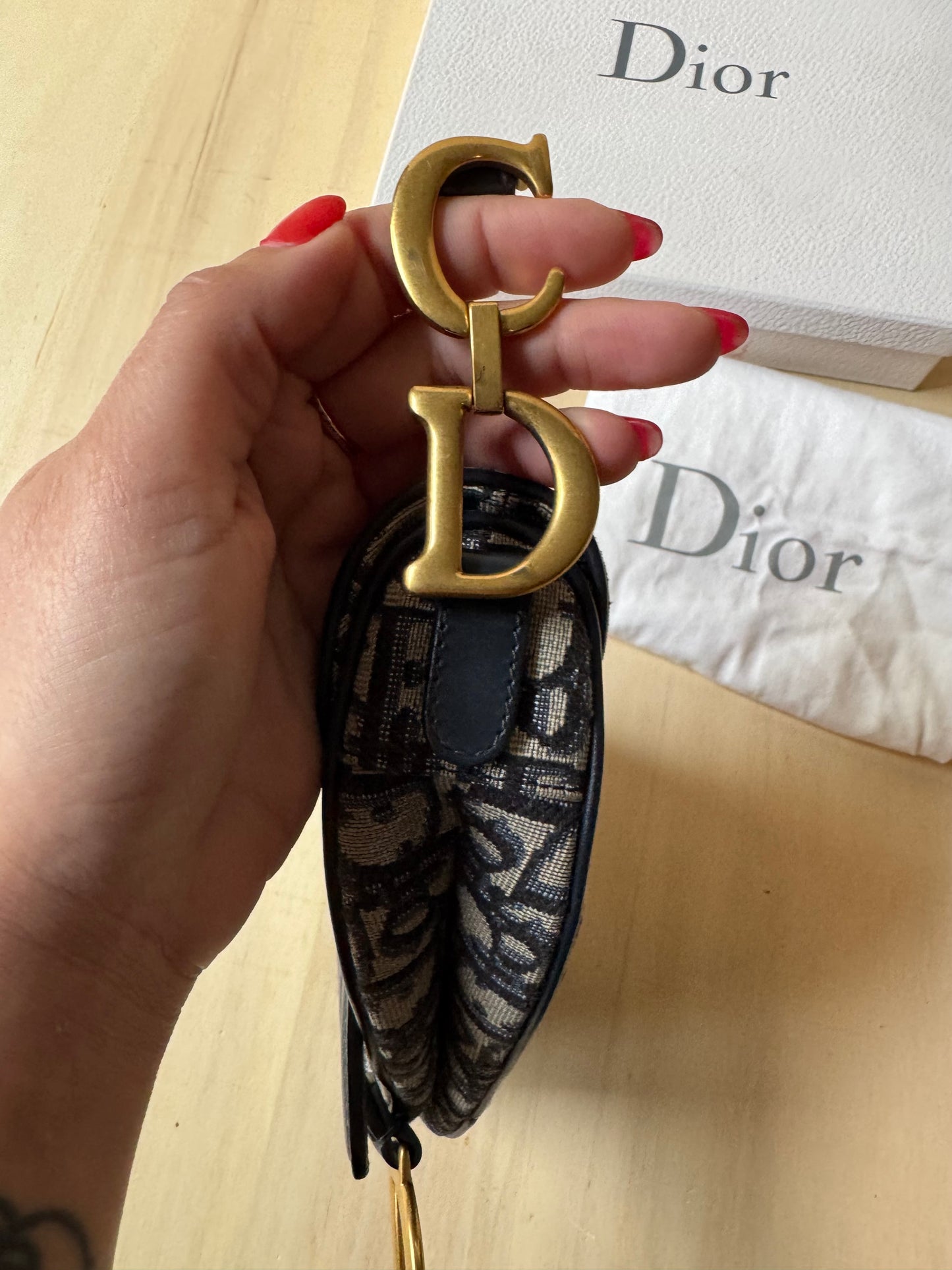 Dior Mini Saddle Jaquard