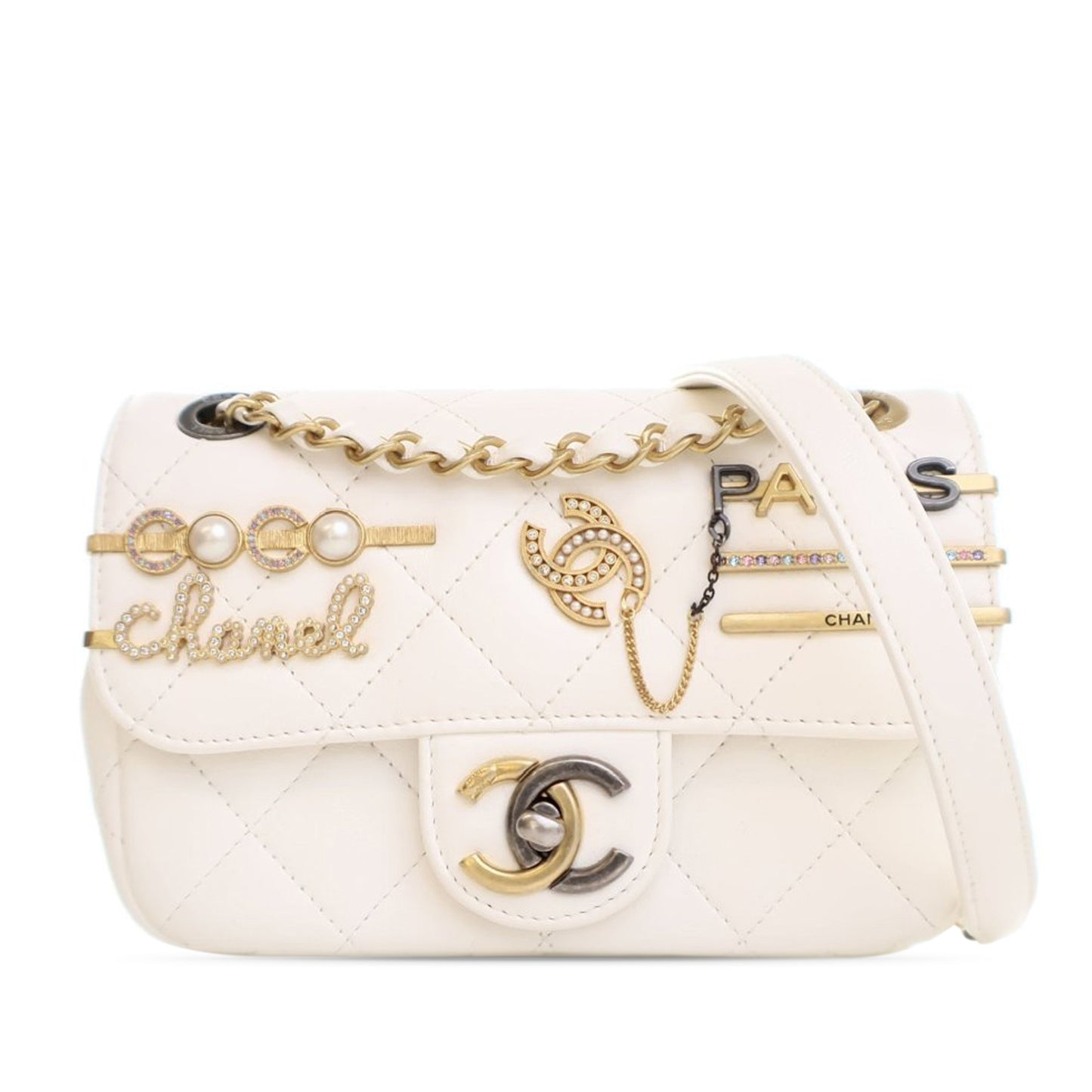 Chanel Mini Quilted Lambskin Coco Clips Flap
