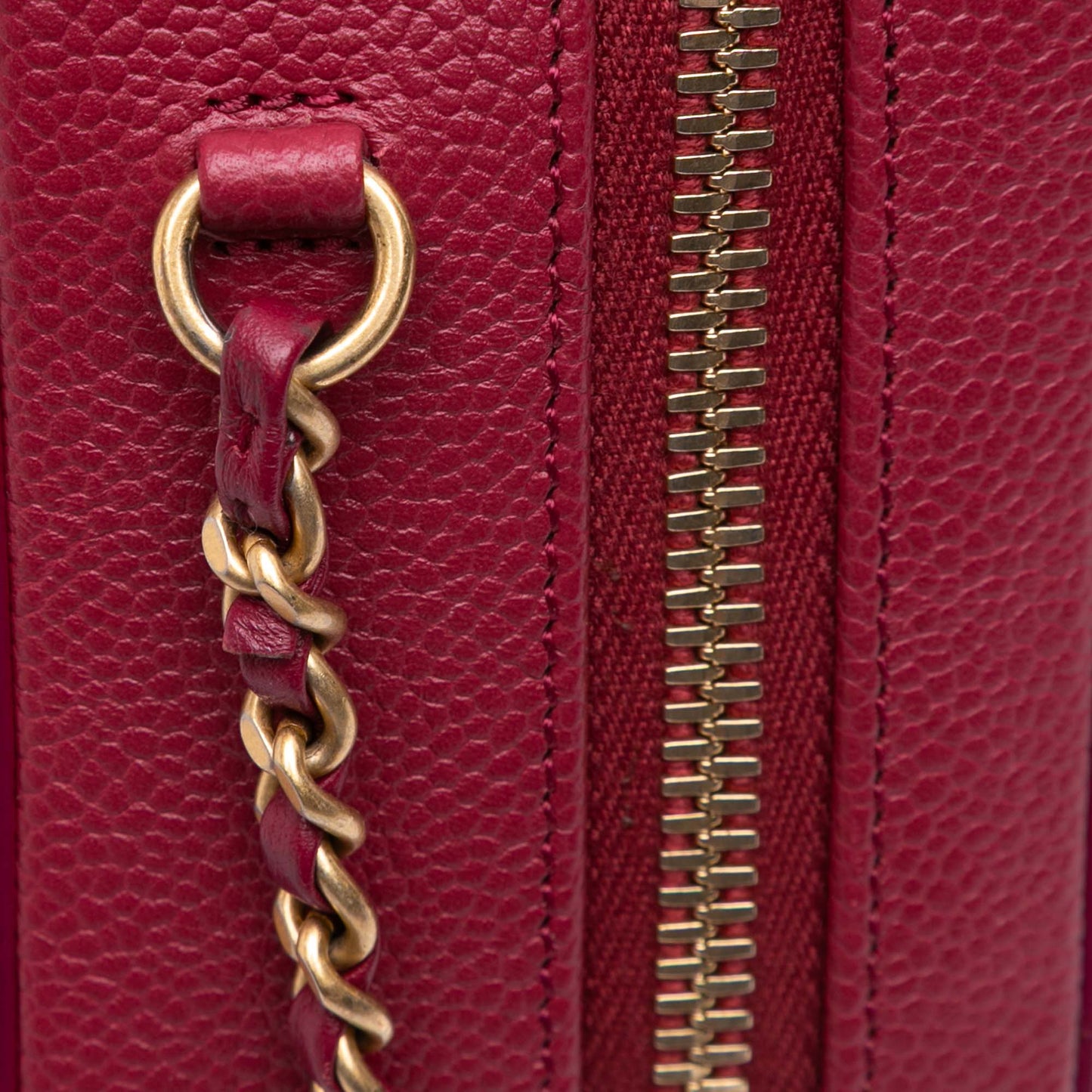 Chanel Caviar Filigree Vanity Case