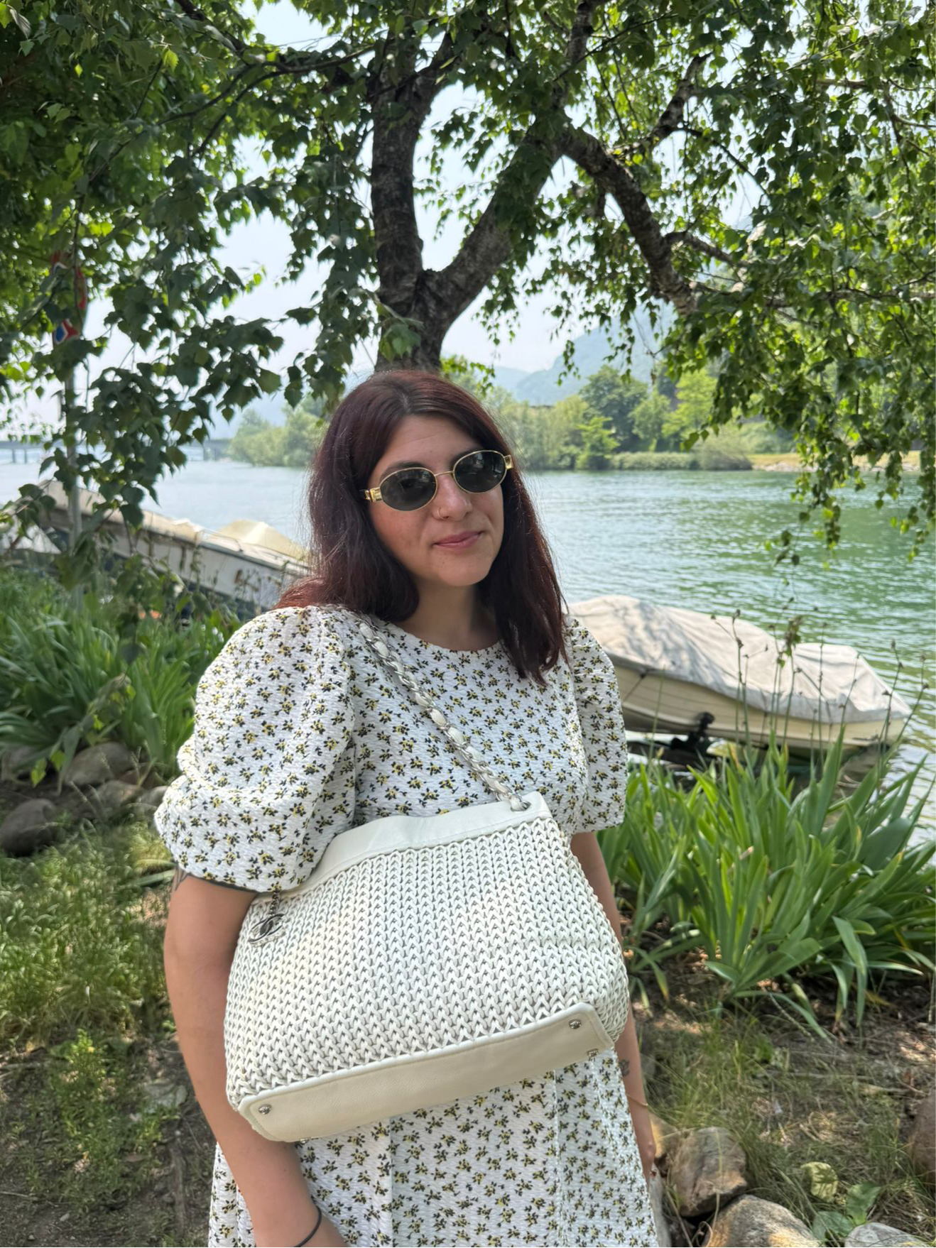 Chanel CC Woven shoulder Bag