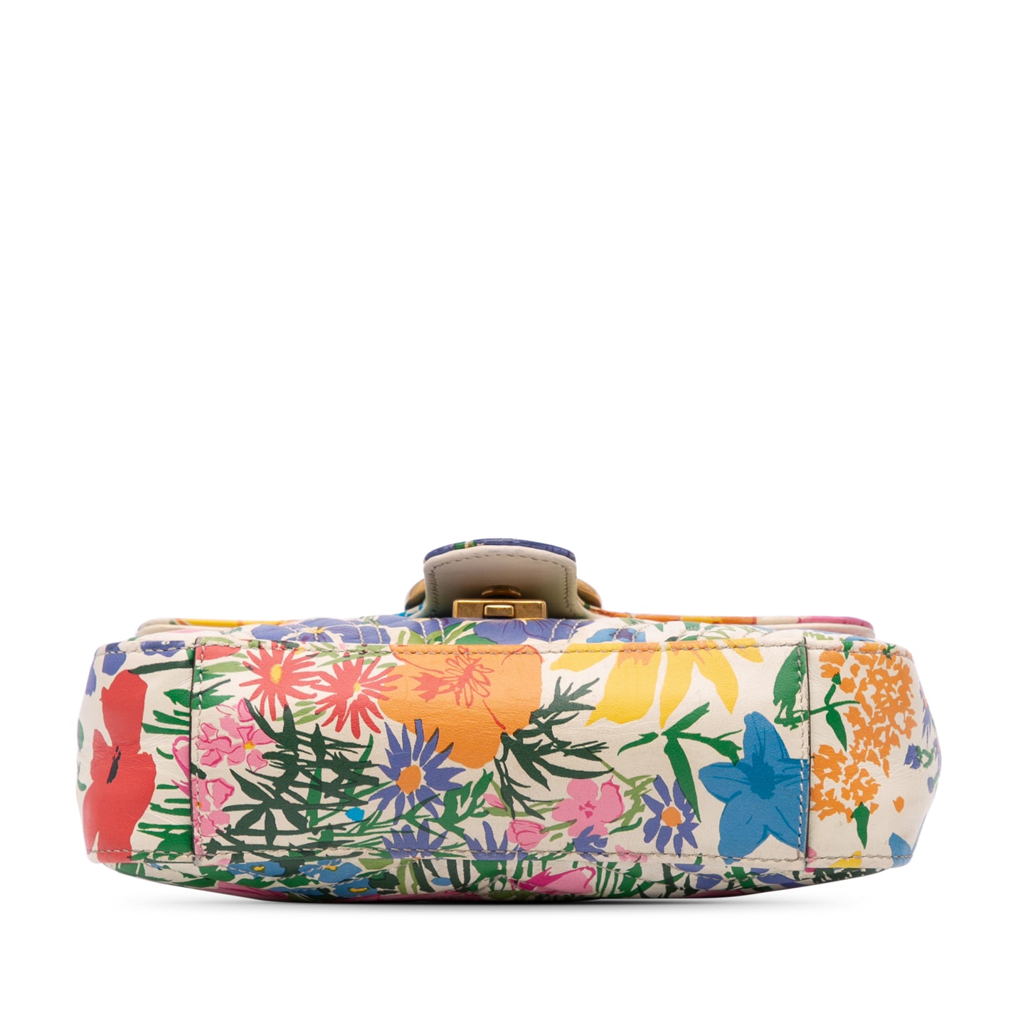 Gucci x Ken Scott GG Marmont Floral Printed Flap Crossbody