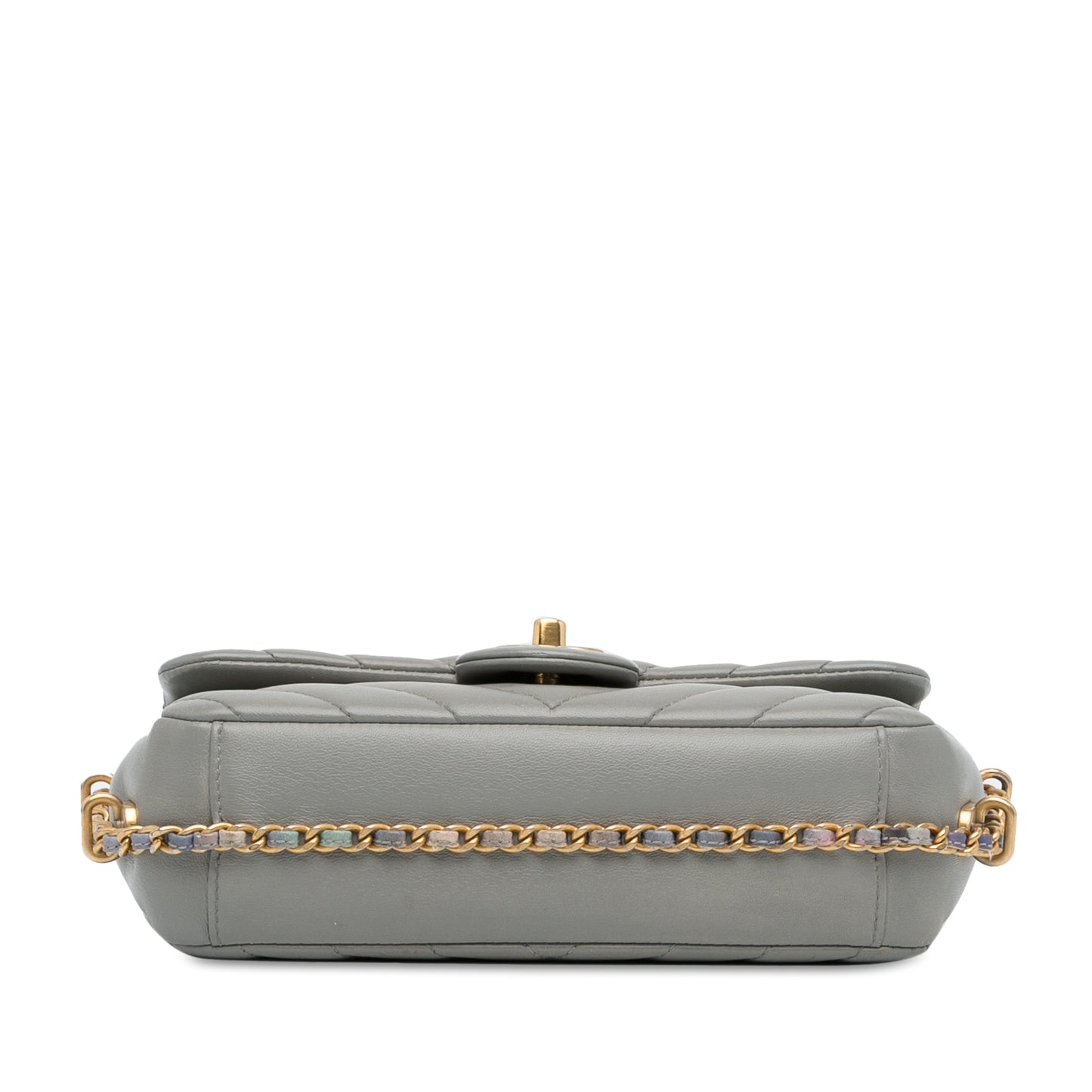 Chanel Mini Rectangular Chevron Chain Around Flap