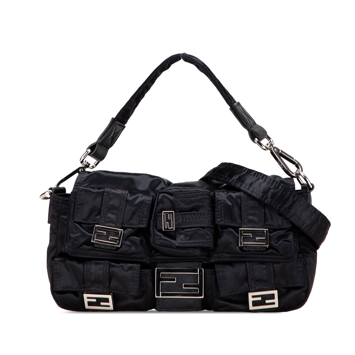 Fendi Multipocket Convertible Baguette Satchel