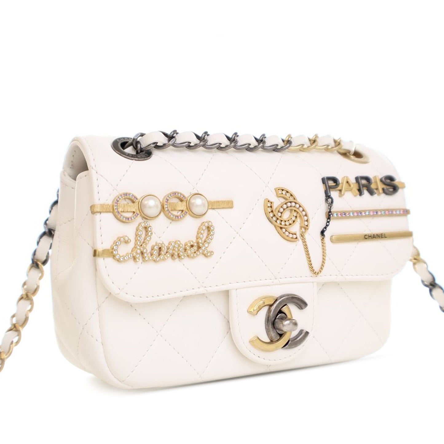 Chanel Mini Quilted Lambskin Coco Clips Flap