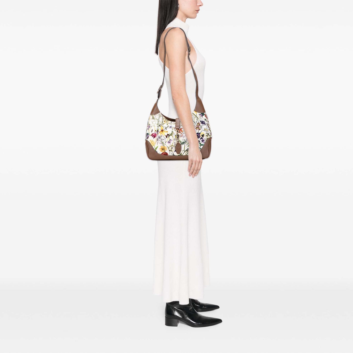 Gucci Flora Jackie O Bouvier Crossbody