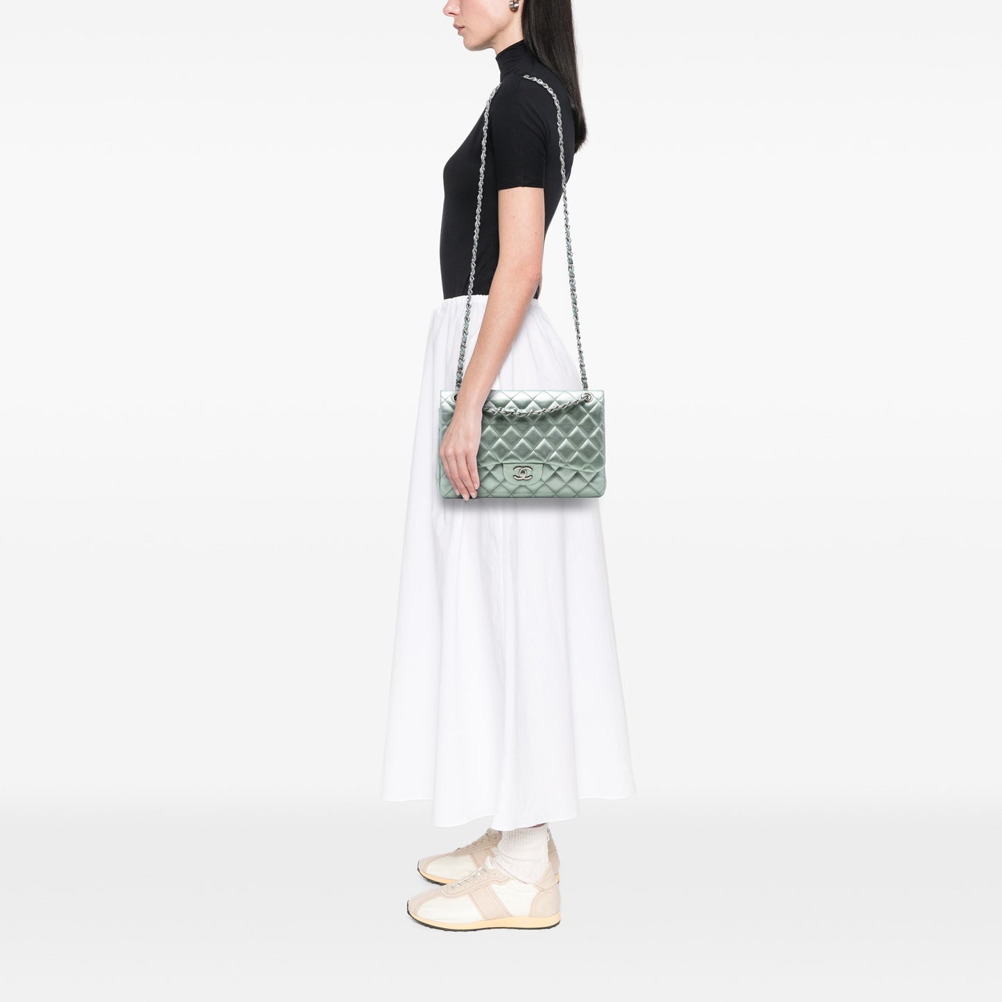 Chanel Metallic Jumbo
