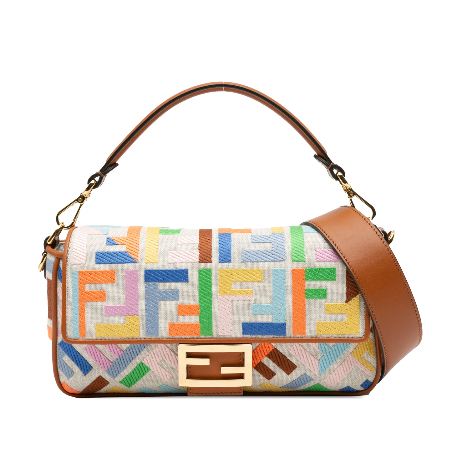 Fendi Zucca Canvas Baguette