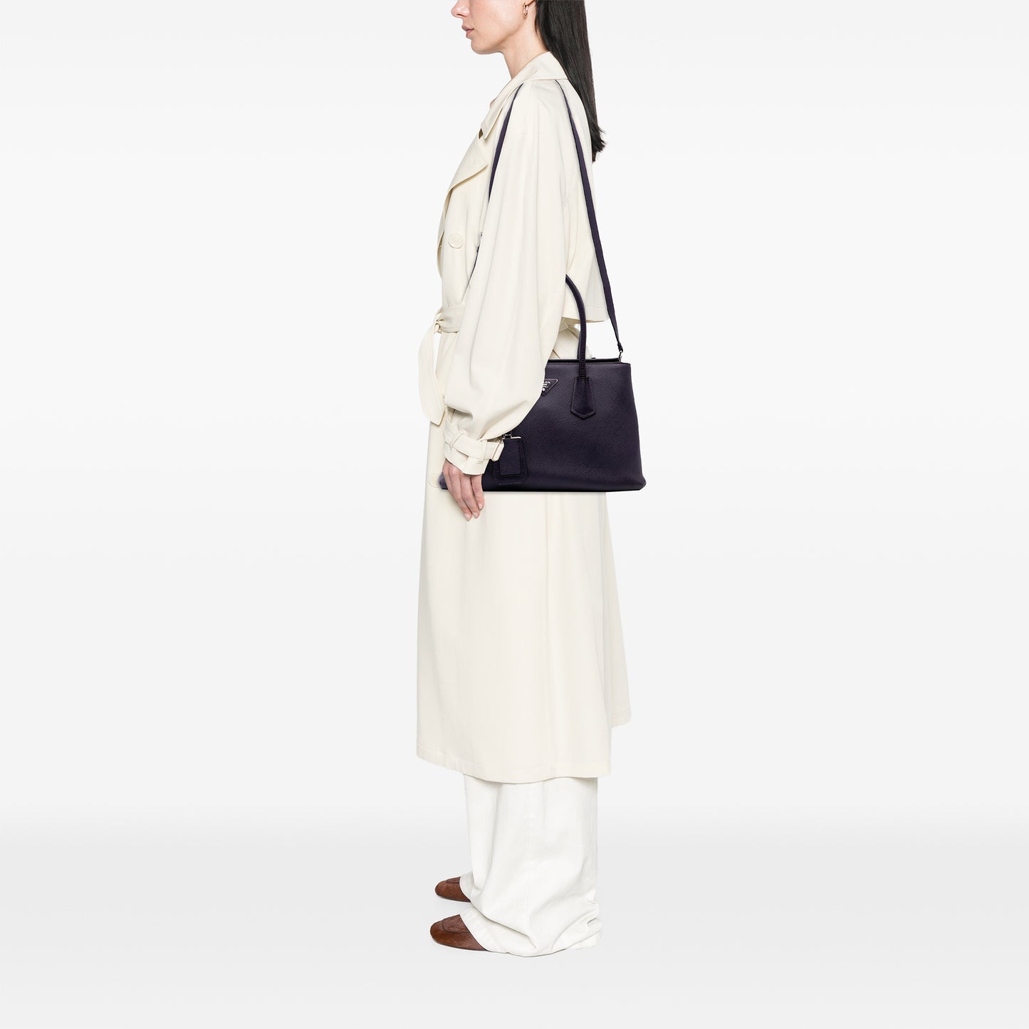Prada Turnlock Twin Satchel