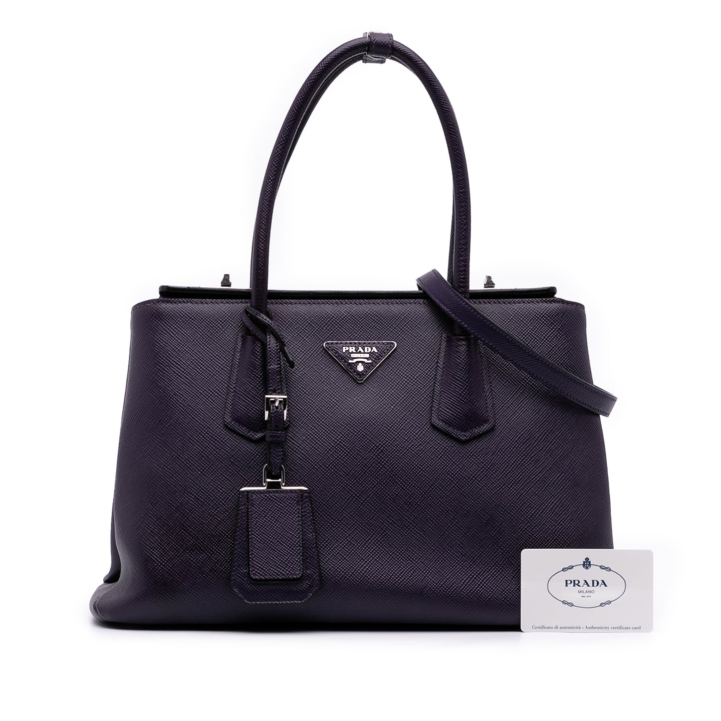 Prada Turnlock Twin Satchel