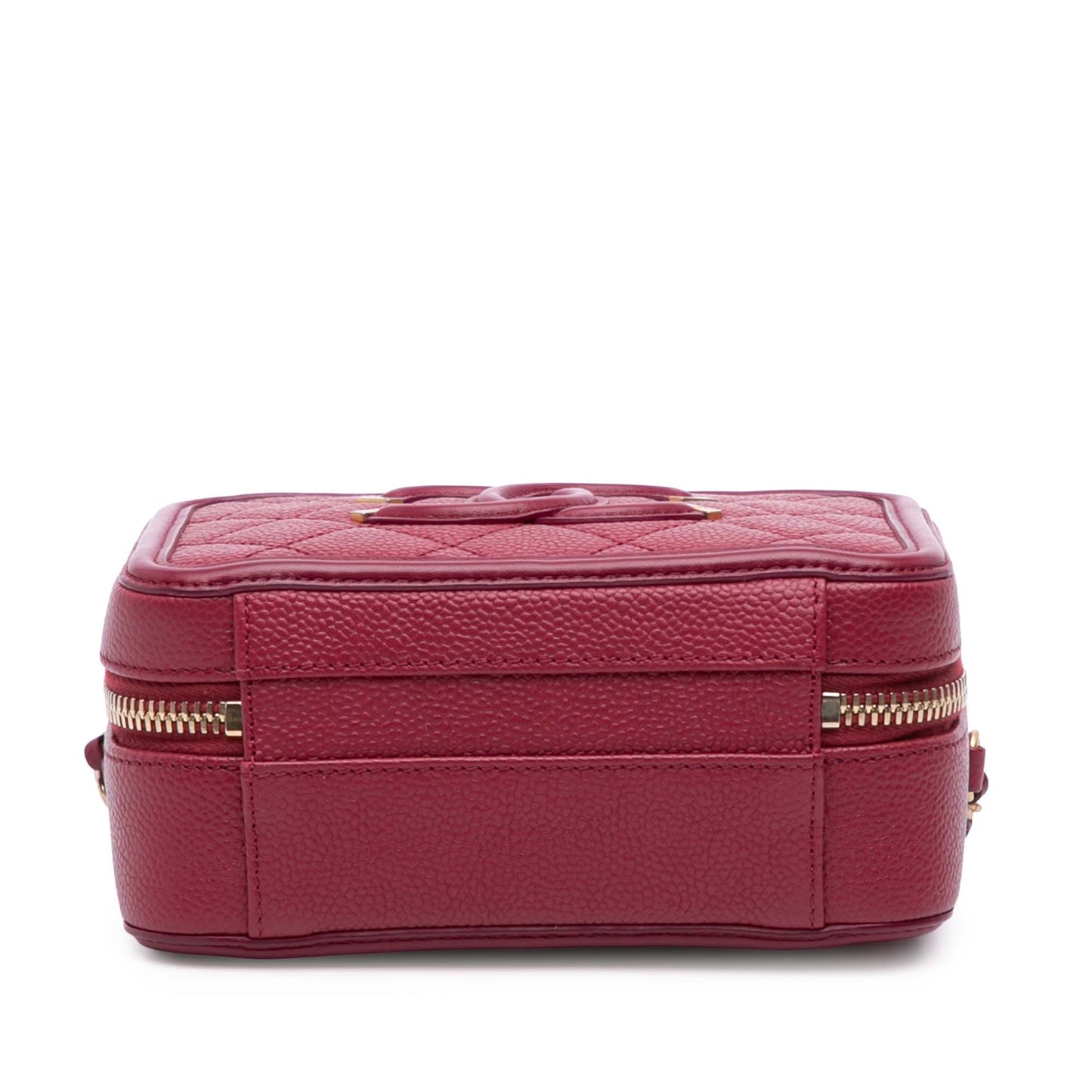 Chanel Caviar Filigree Vanity Case