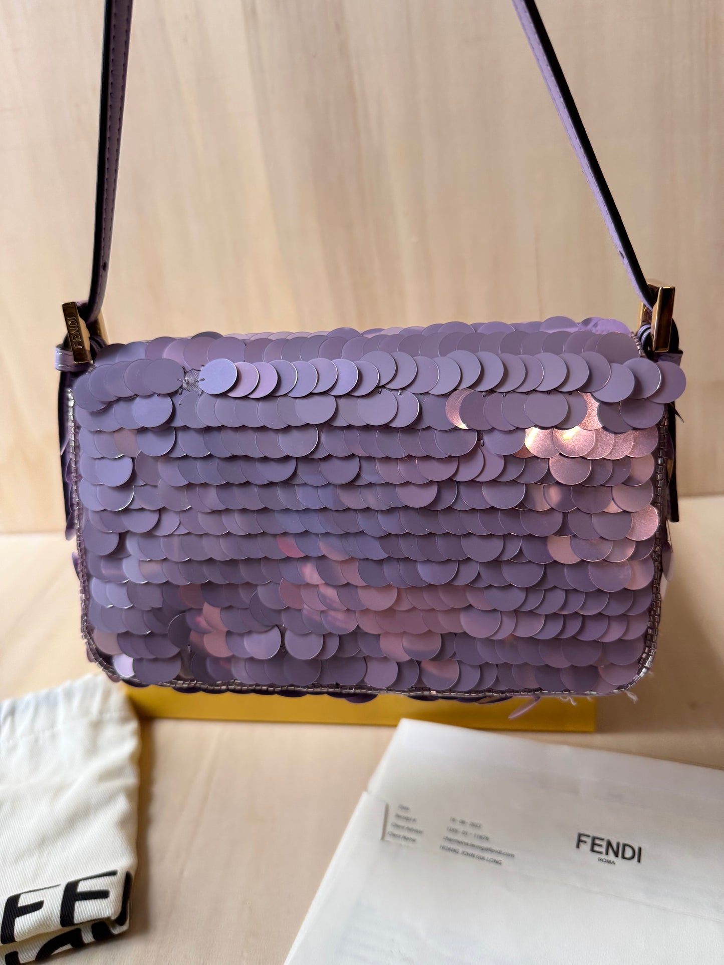 Fendi Mini Baguette Sequin