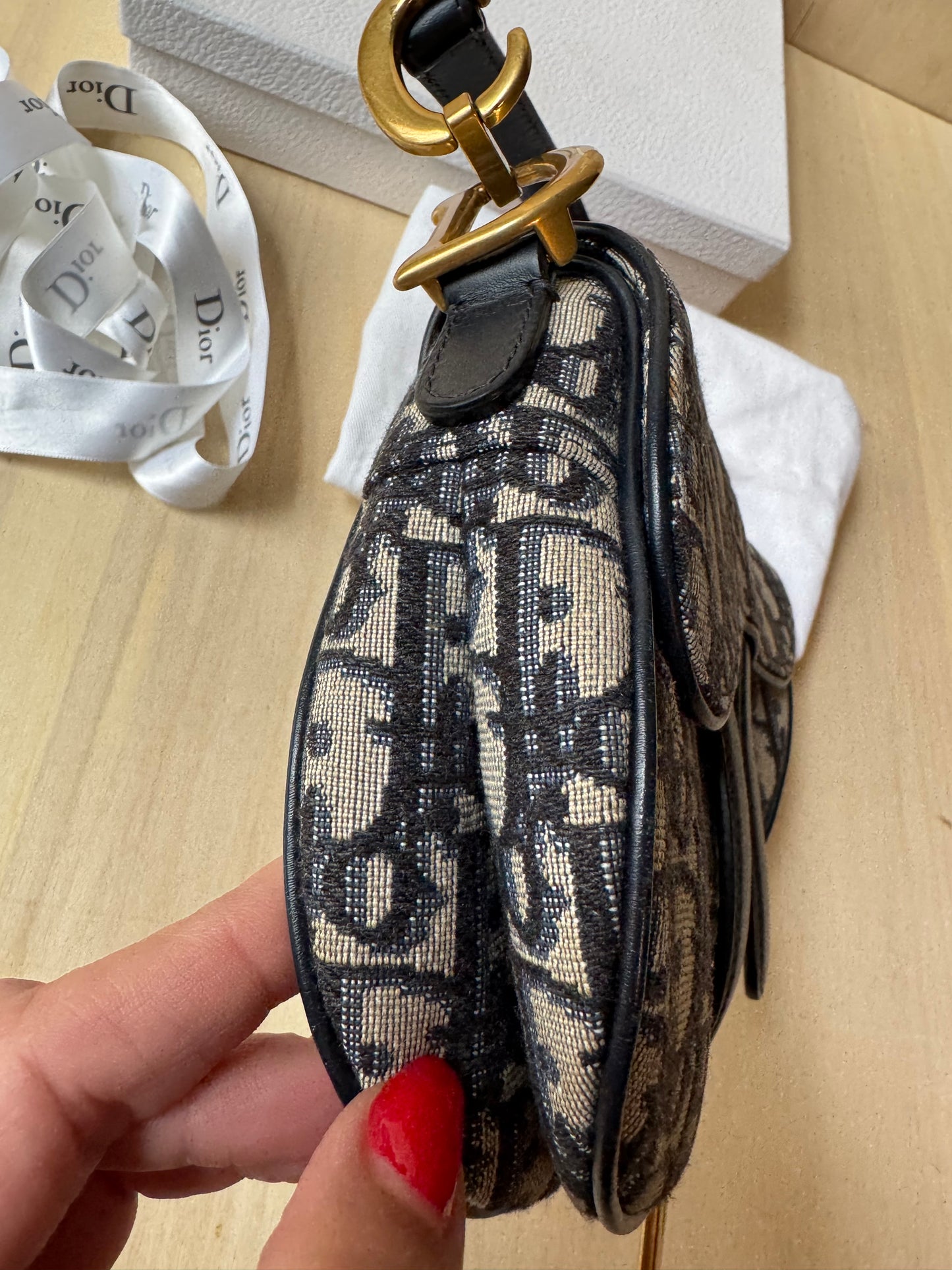 Dior Mini Saddle Jaquard