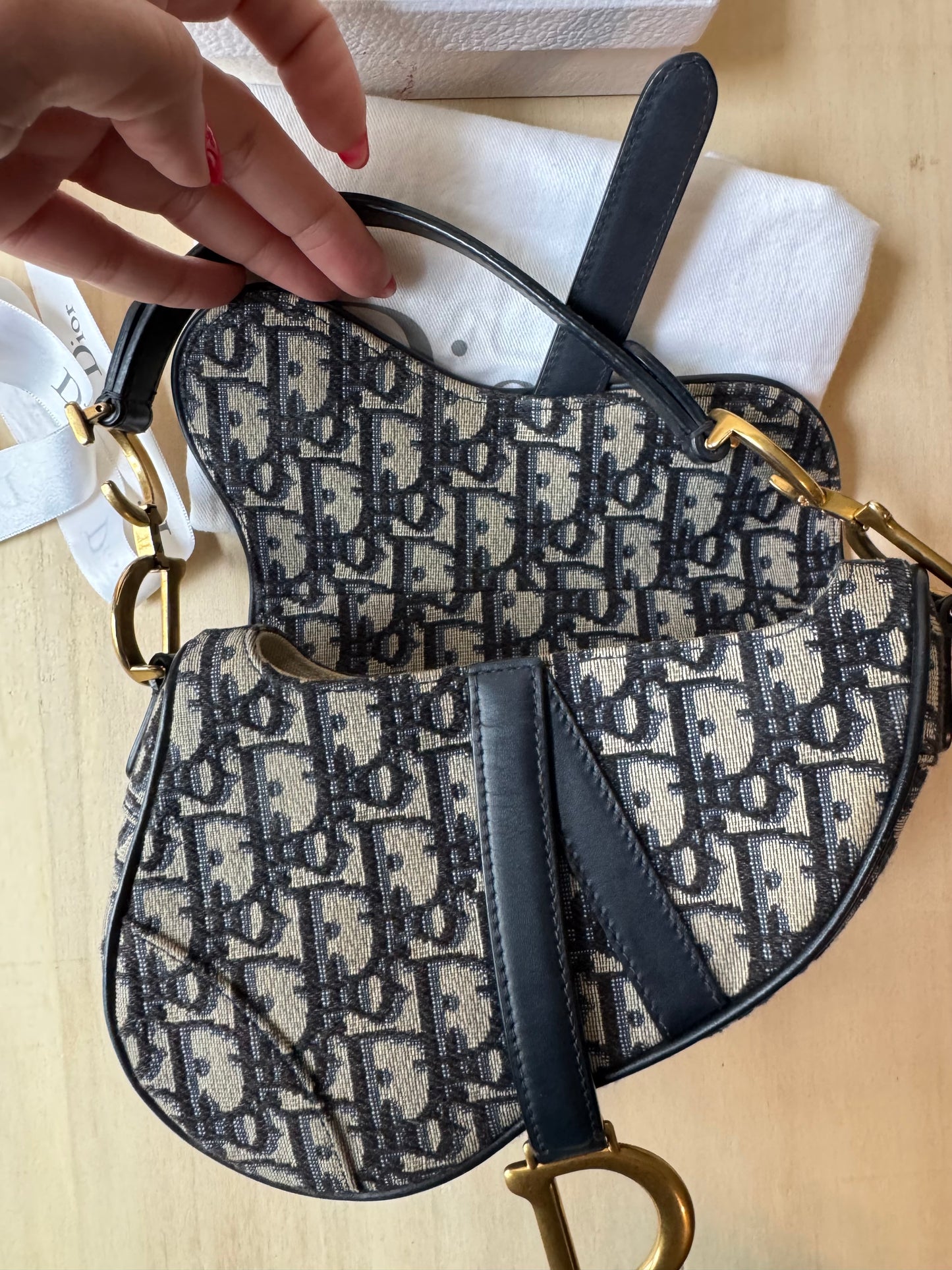 Dior Mini Saddle Jaquard