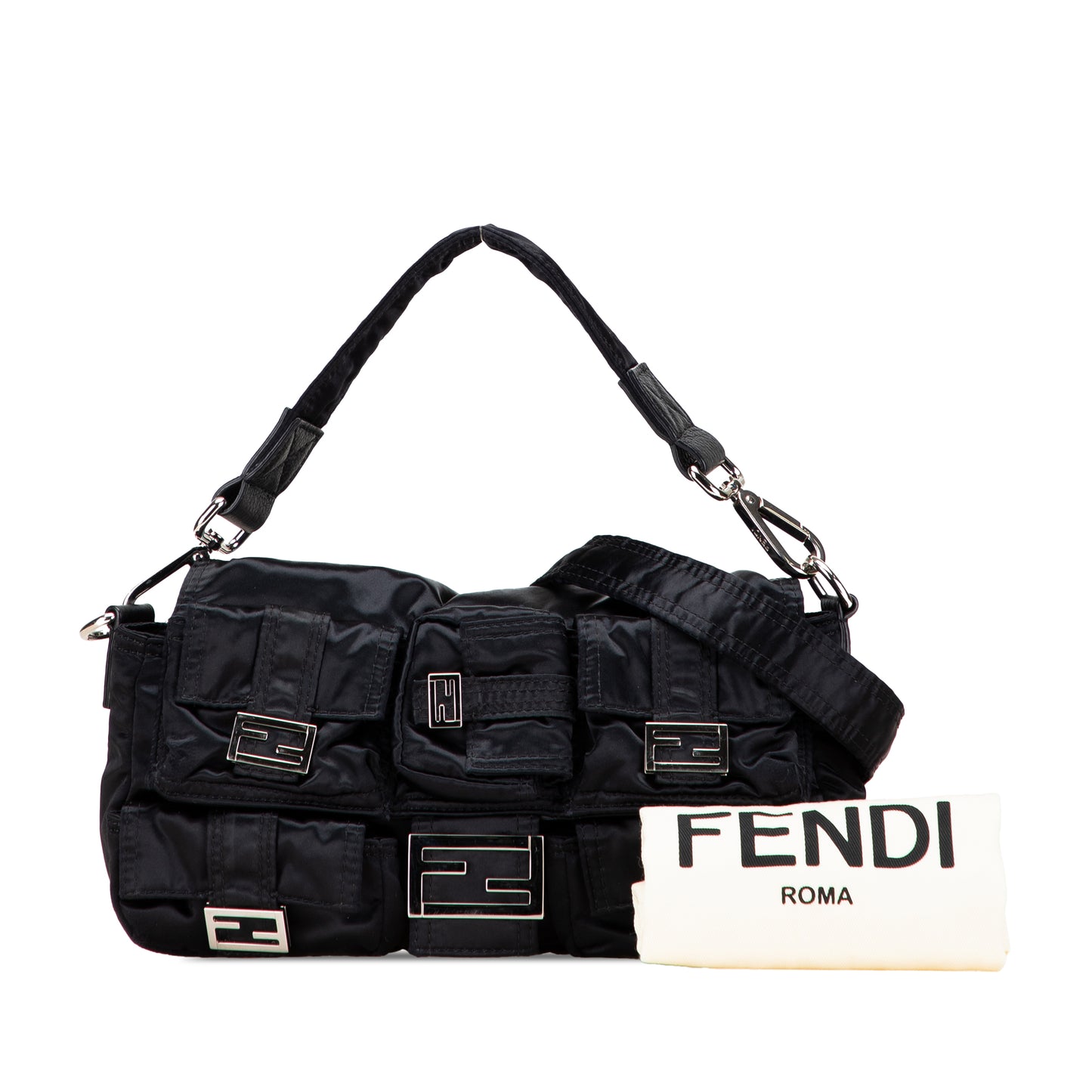 Fendi Multipocket Convertible Baguette Satchel