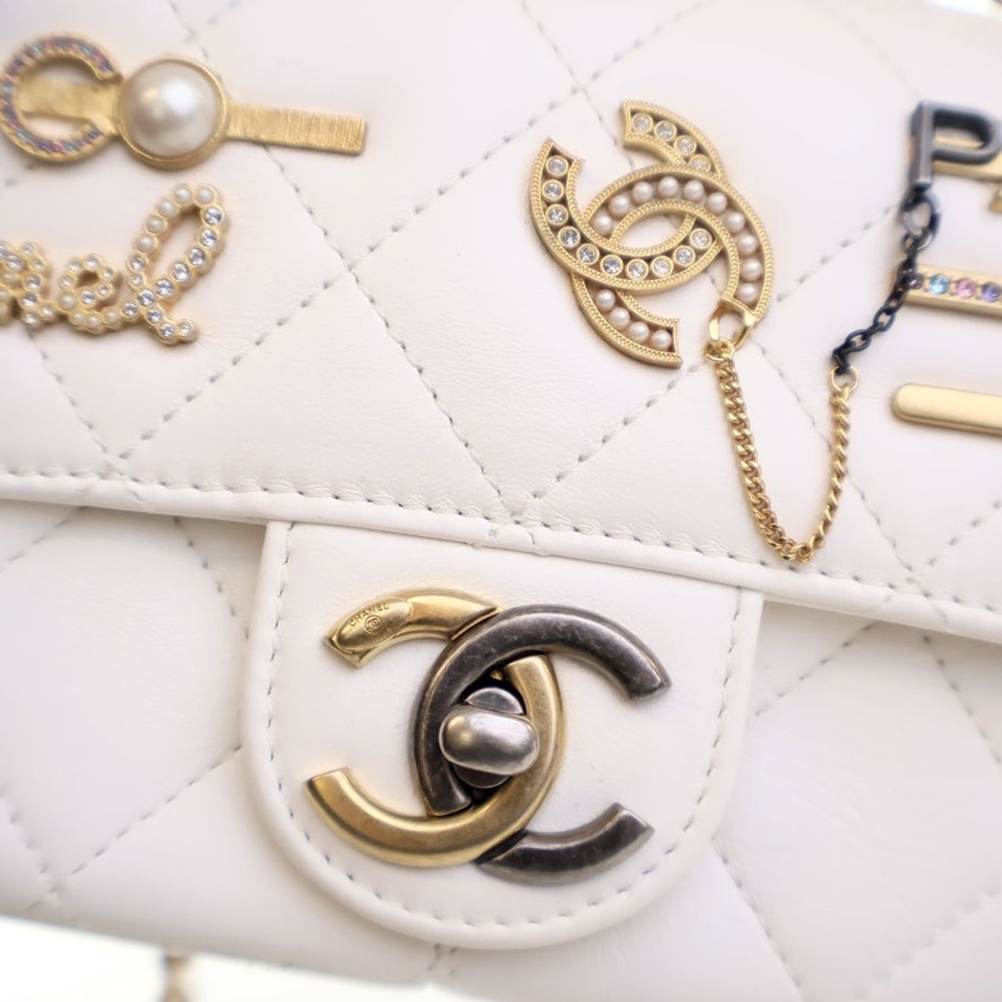 Chanel Mini Quilted Lambskin Coco Clips Flap