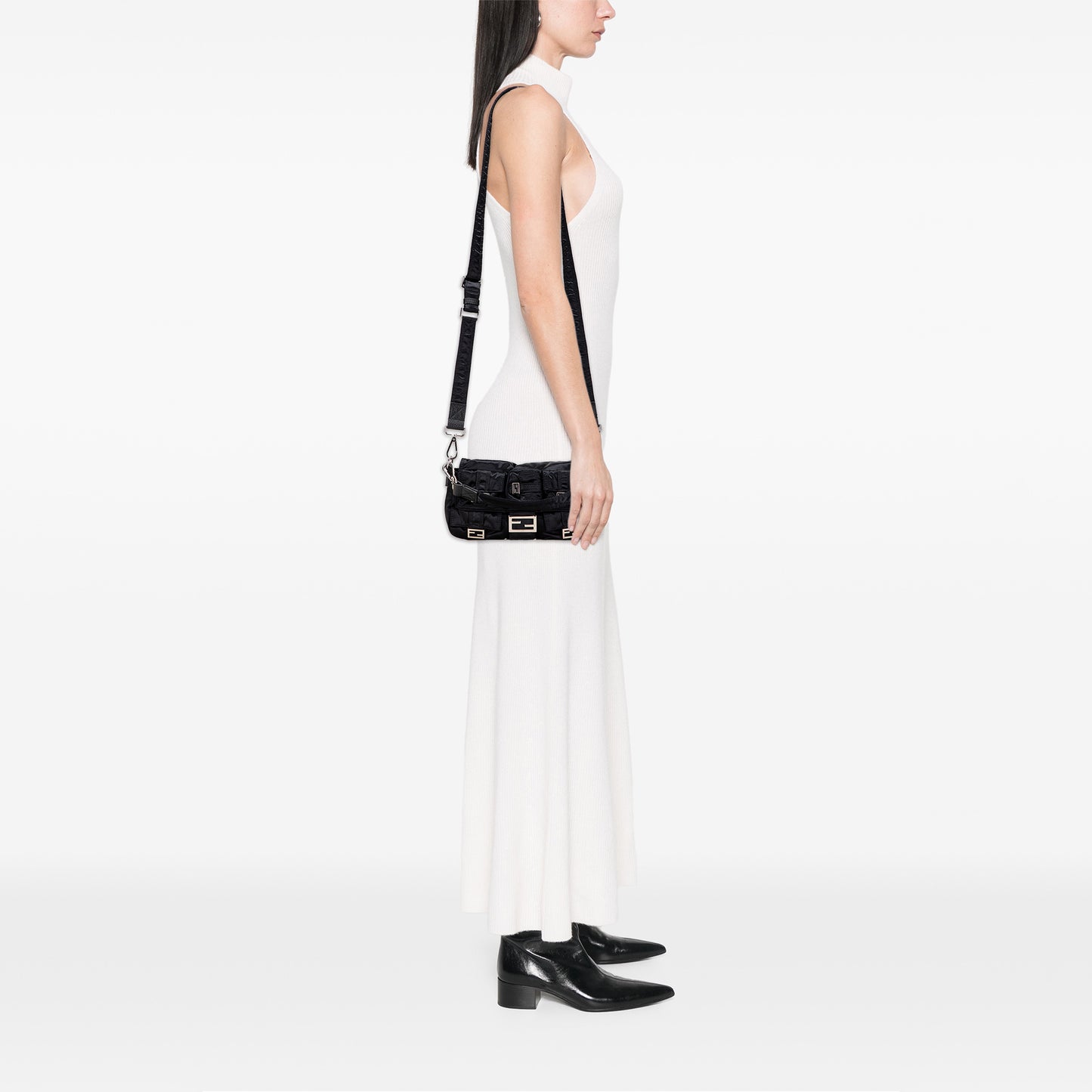 Fendi Multipocket Convertible Baguette Satchel