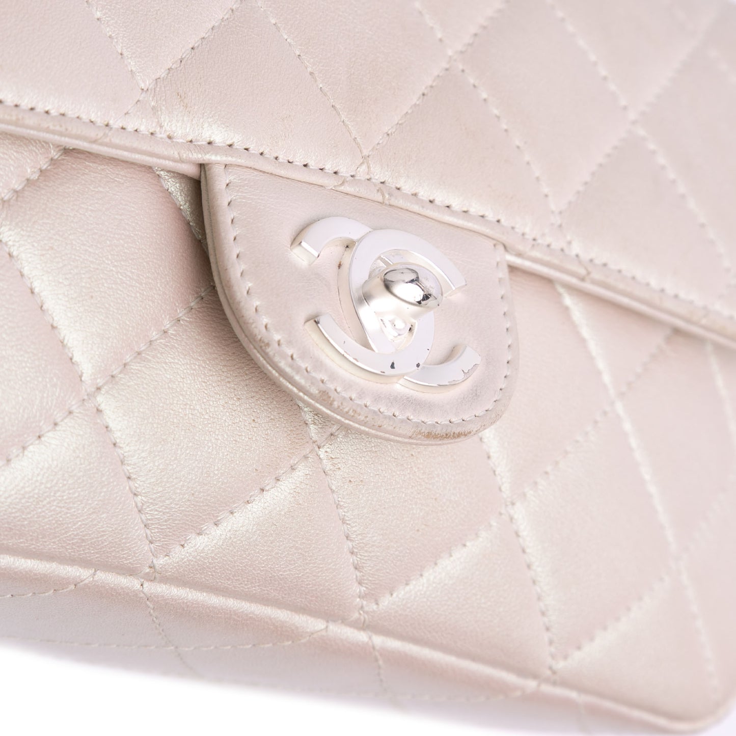 Chanel Mini Rectangular Iridescent Single Flap