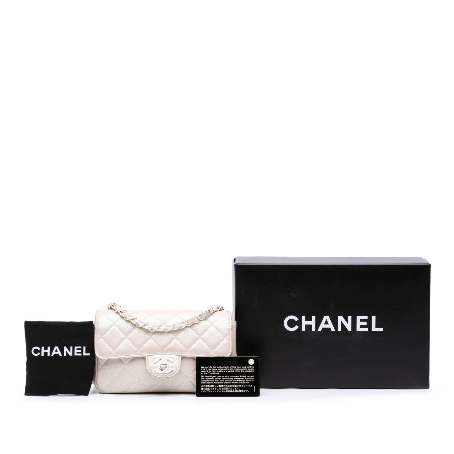 Chanel Mini Rectangular Iridescent Single Flap