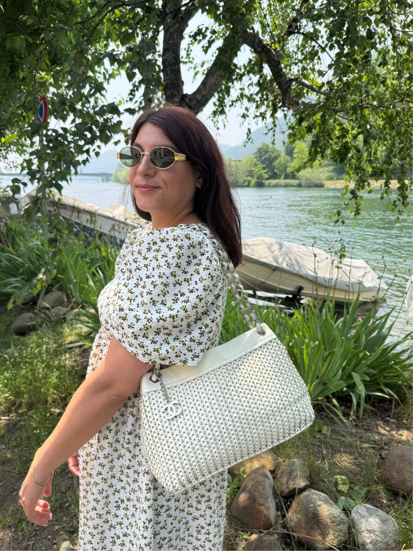 Chanel CC Woven shoulder Bag