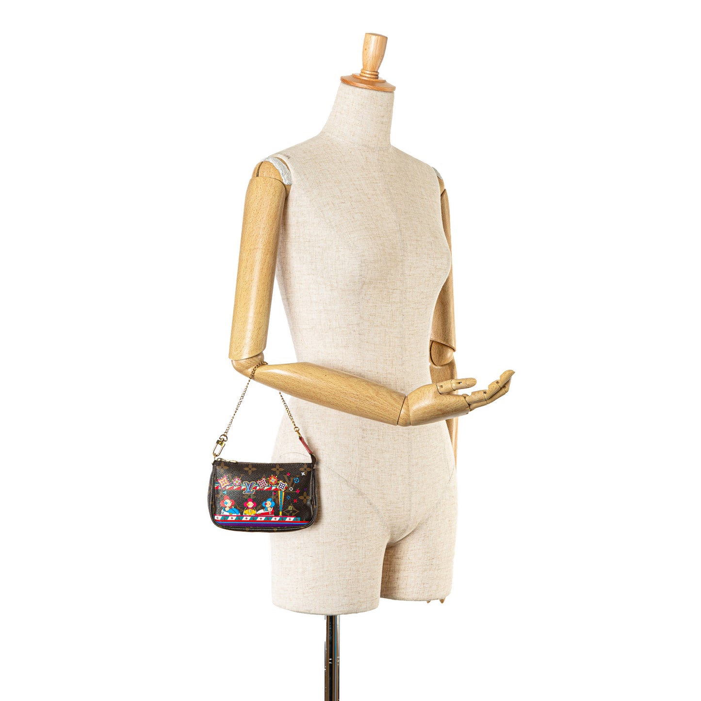 Louis Vuitton Monogram Vivienne Christmas Mini Pochette Accessoires