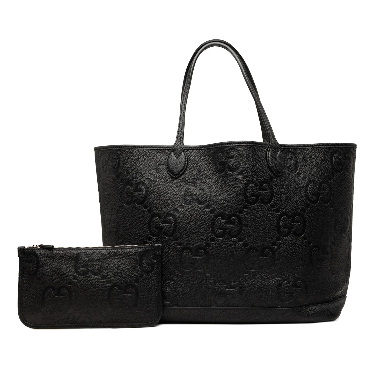 Gucci Jumbo GG Embossed Calfskin Tote Bag