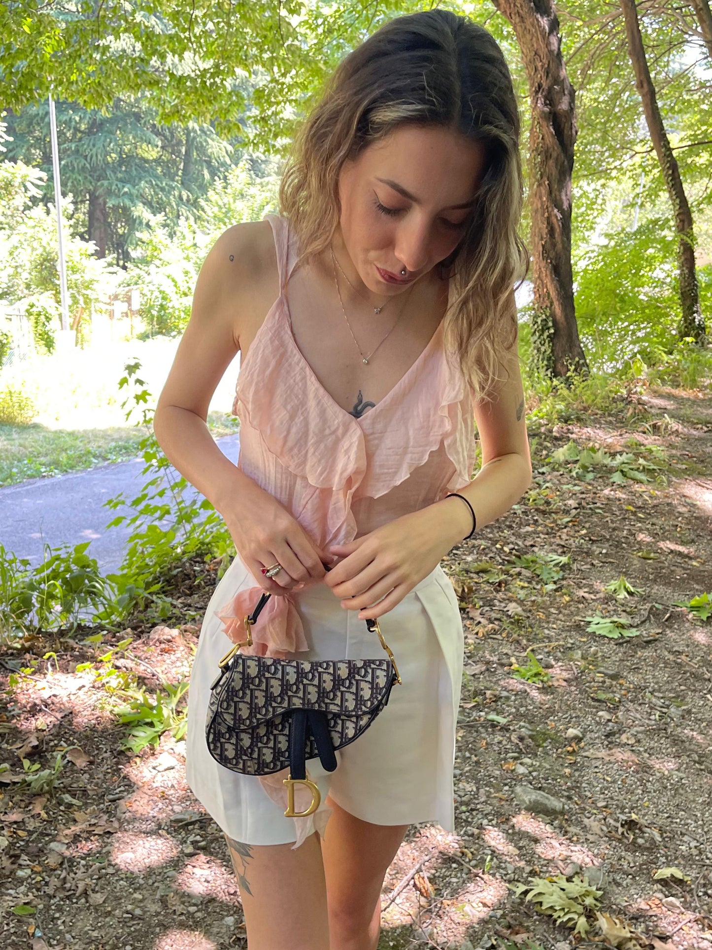 Dior Mini Saddle Jaquard