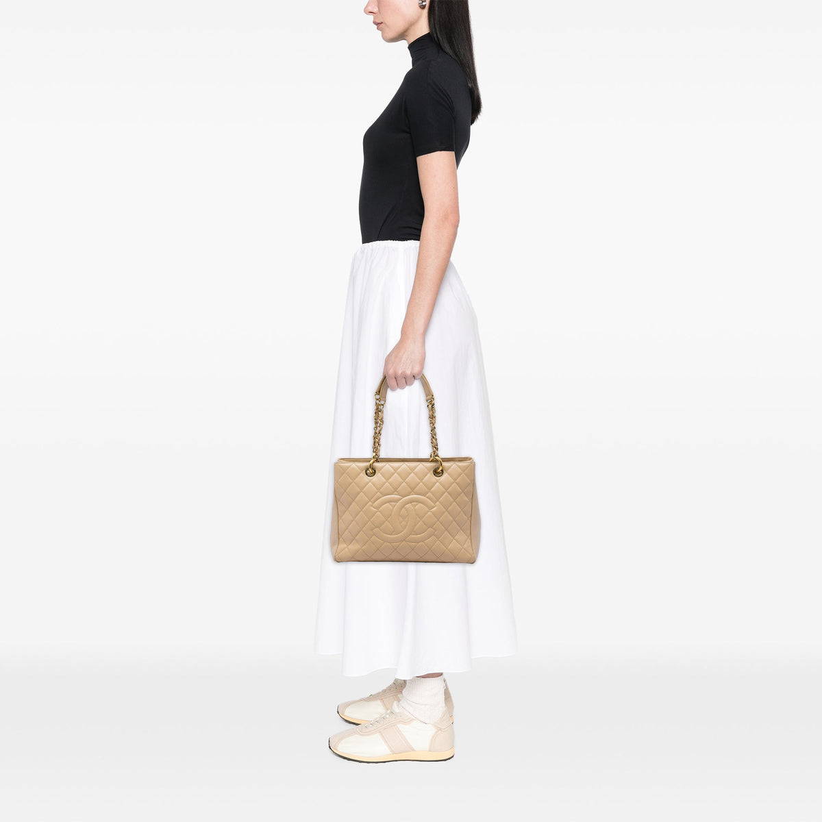 Chanel Caviar Grand Shopping Tote Bag