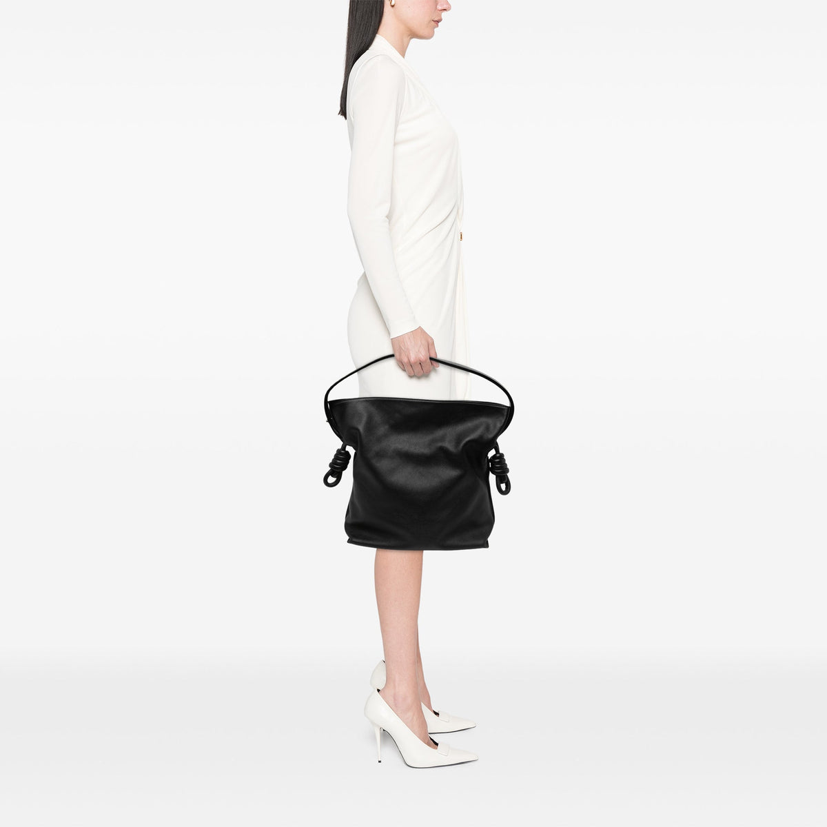 LOEWE Large Calfskin Flamenco Knot Clutch