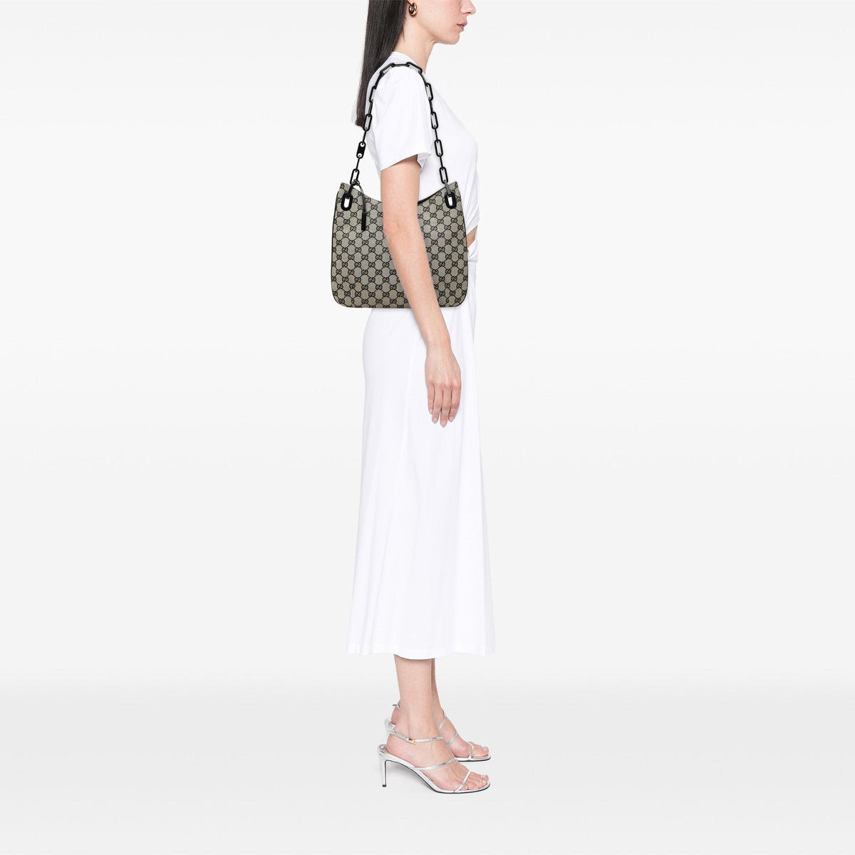 Gucci GG Canvas Chain Hobo