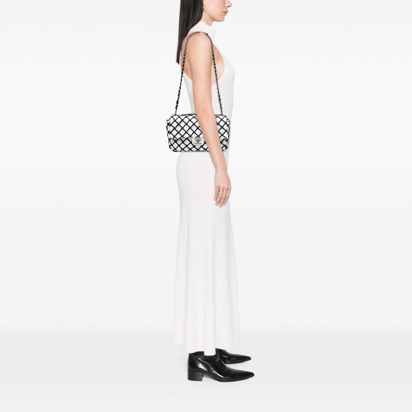 Chanel Jumbo Net Flap Bag