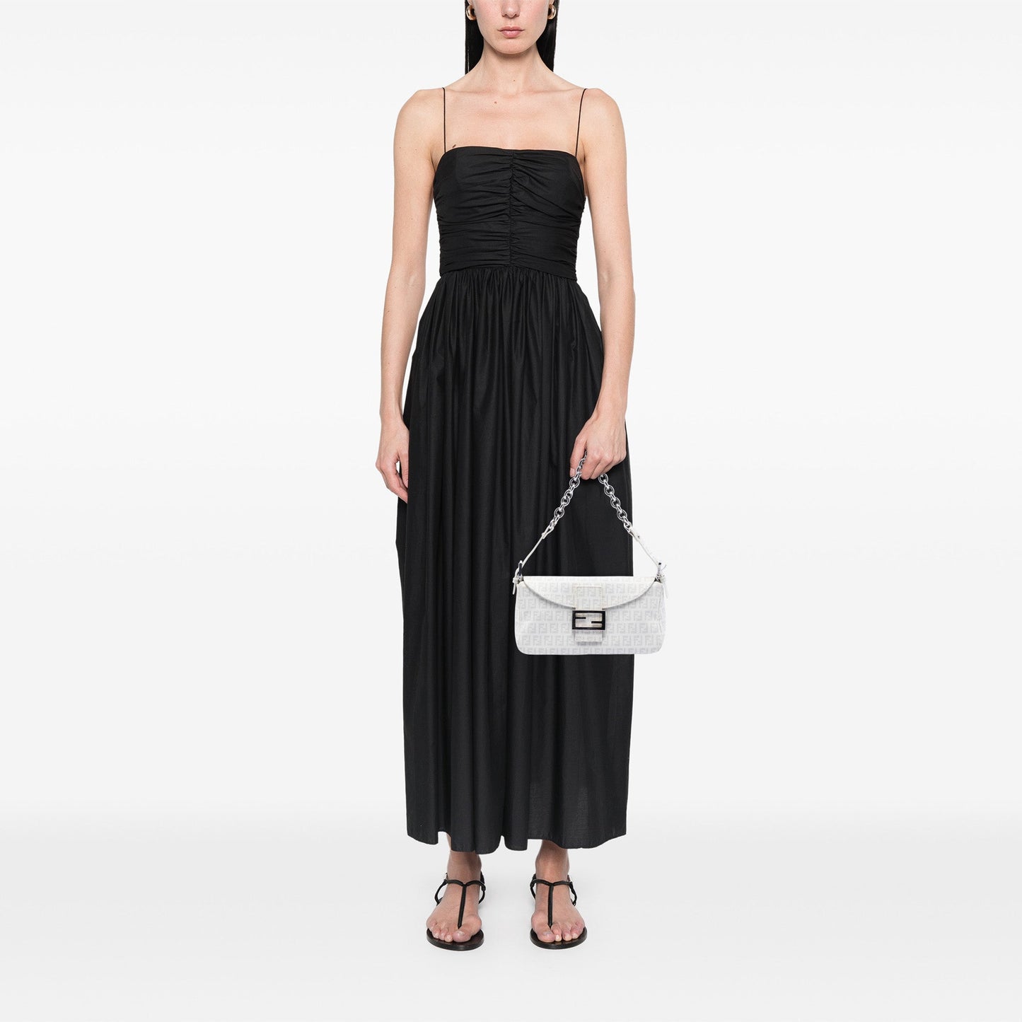 Fendi Zucchino Spalmati Double Flap