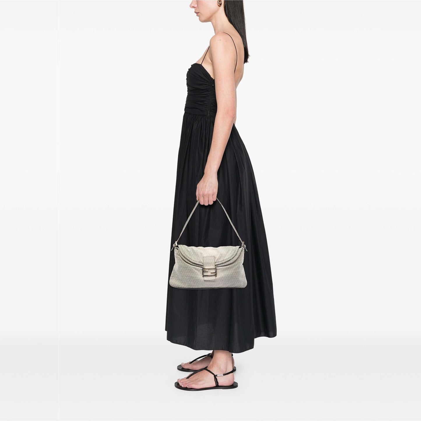 Fendi Zucchino Double Flap Bag