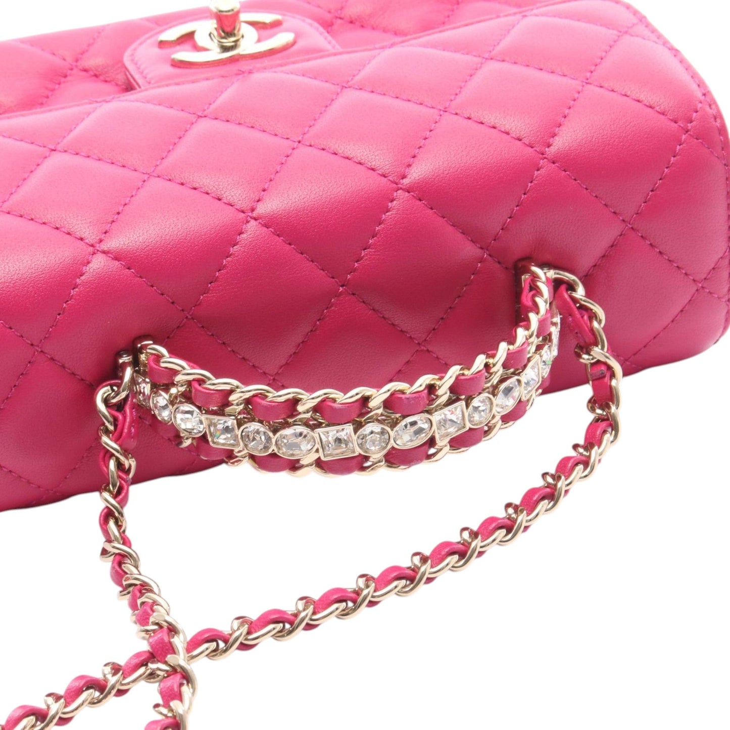 Borsa Chanel Strass Top Handle Flap