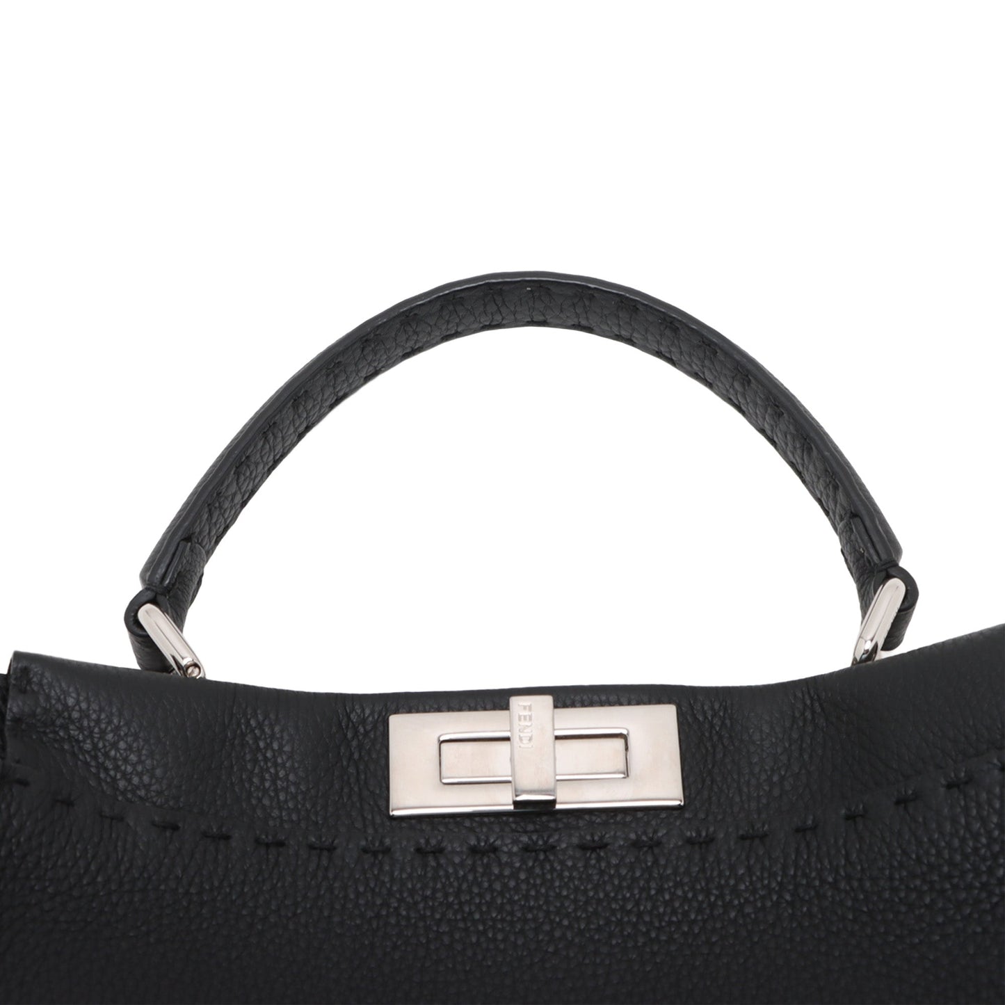 Fendi Leather Peekaboo Selleria Handbag Secondhand