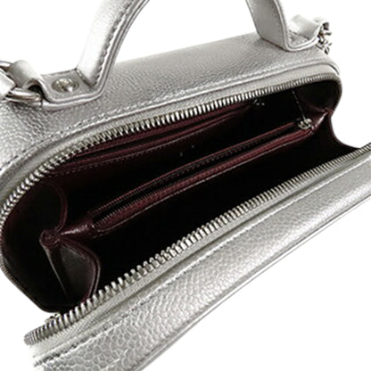 Chanel Caviar Filigree Vanity Case