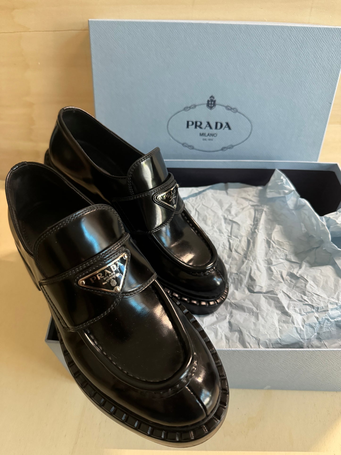 Prada Chocolate Mocassino