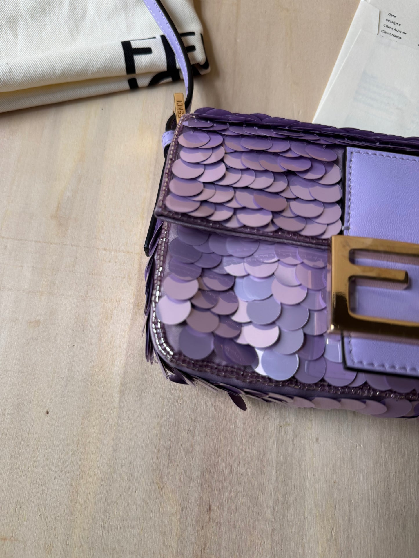 Fendi Mini Baguette Sequin