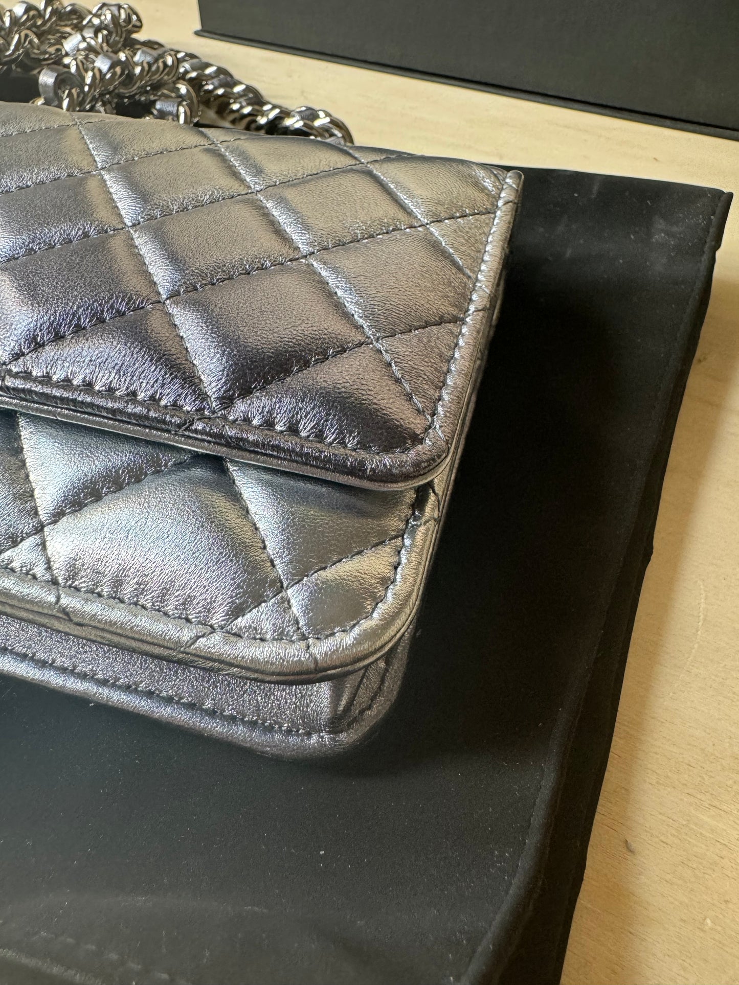 Chanel Wallet On Chain Iridescent