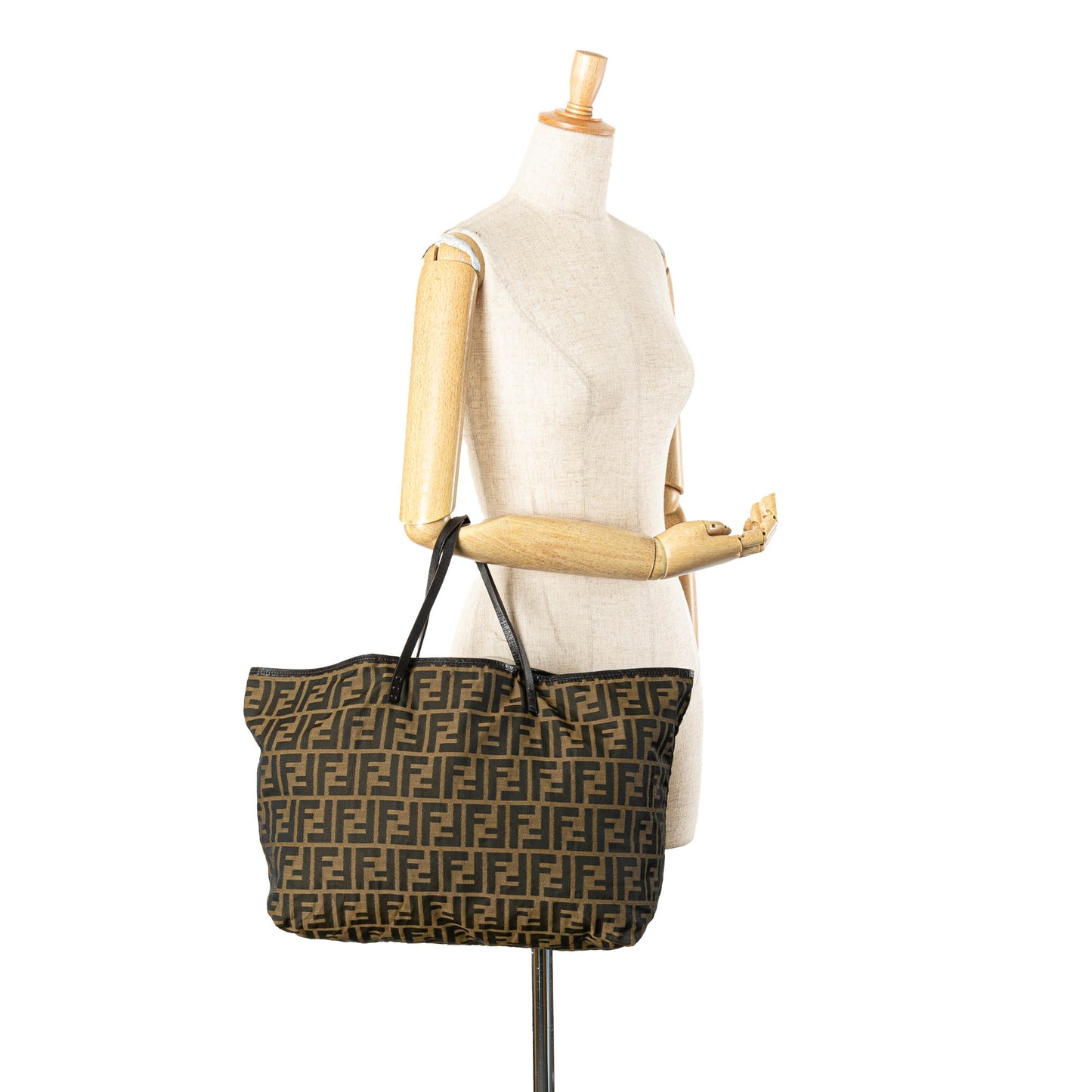 Fendi Zucca Canvas Roll Tote